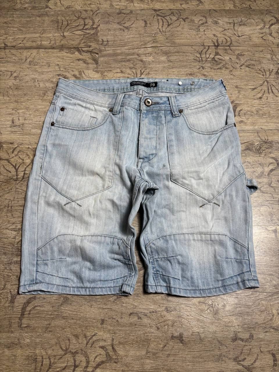 Japanese Brand VTG Balenci! IfSixWasNine type! Distressed Fade Shorts Size US 30 / EU 46 - 3 Thumbnail