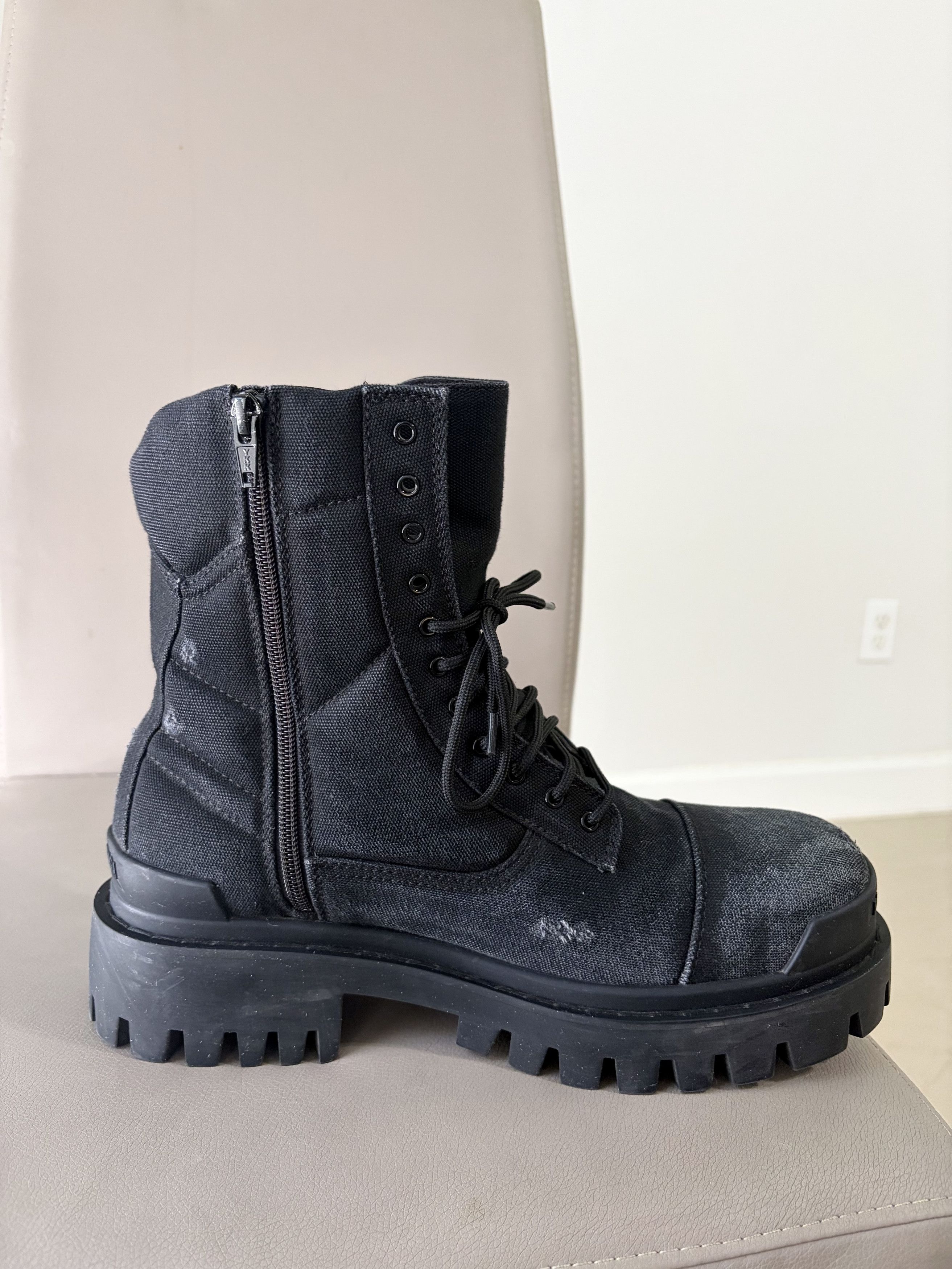 Balenciaga Balenciaga Strike Canvas Boots Black Size US 8 / EU 41 - 2 Thumbnail