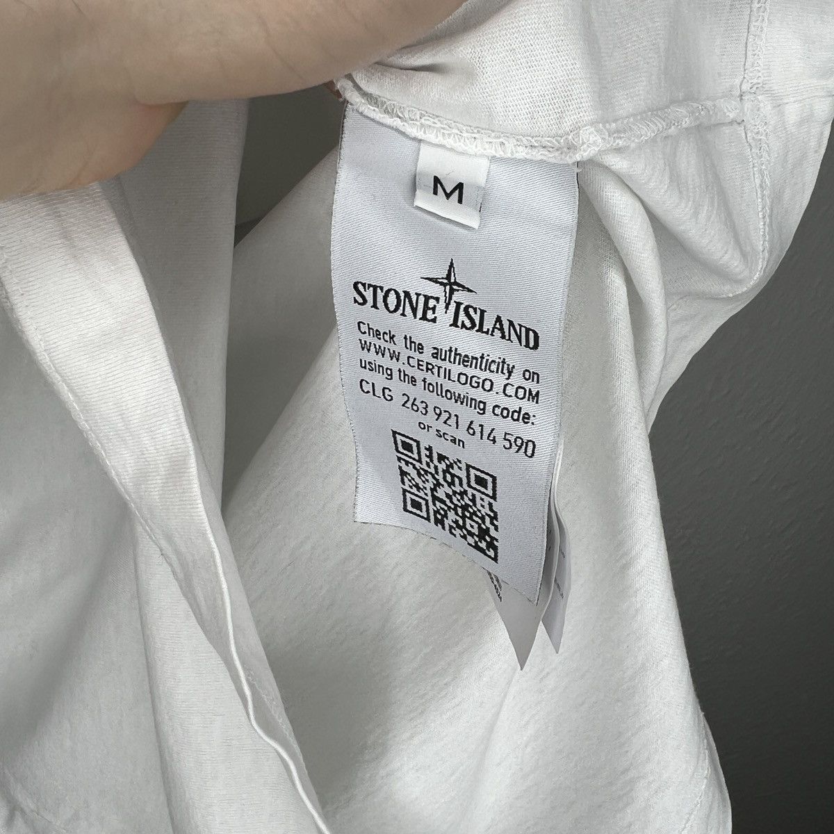 Stone Island Stone Island Tshirt Tee Big Logo Spellout White Size US M / EU 48-50 / 2 - 6 Thumbnail