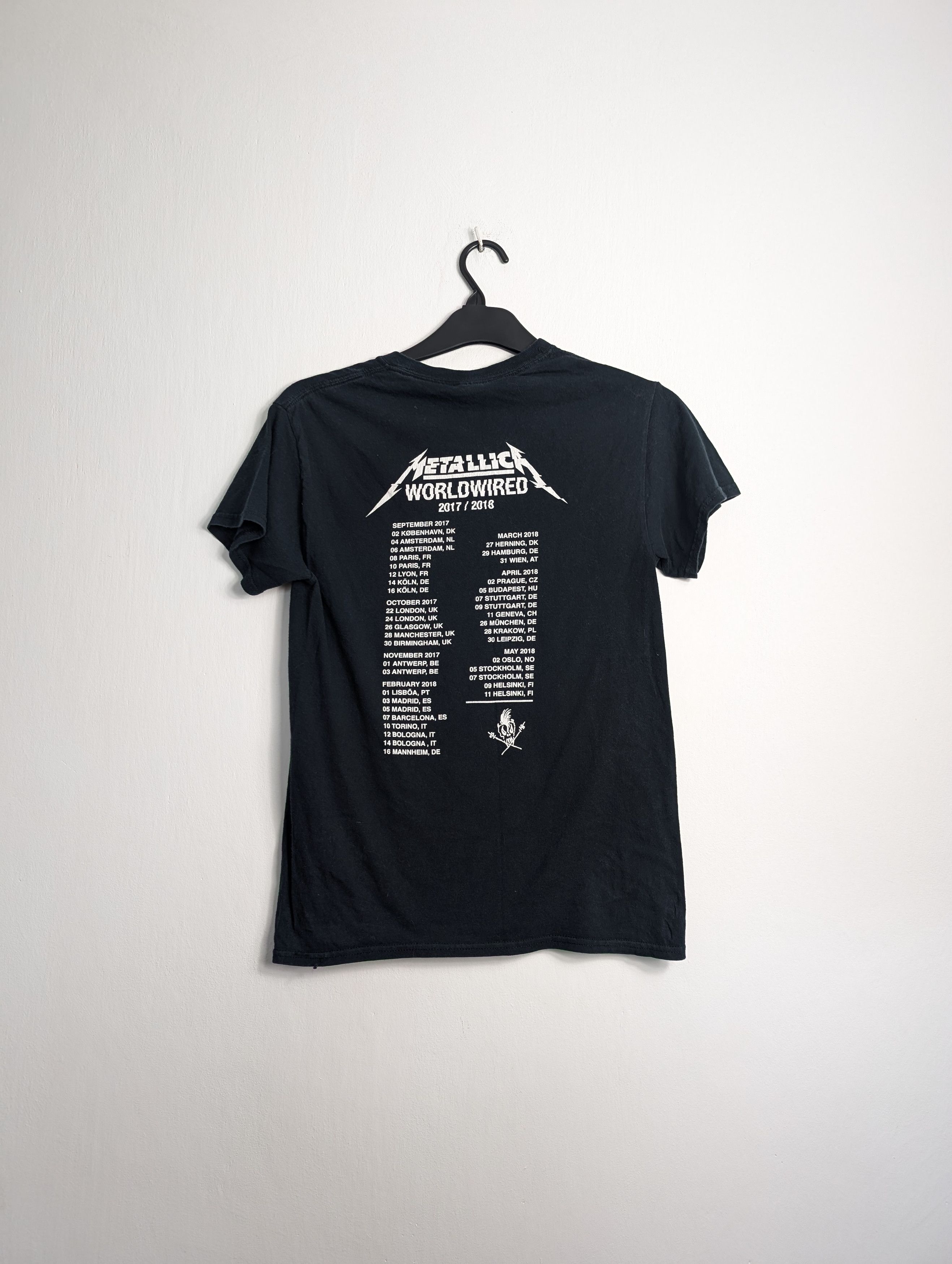 Band Tees × Metallica × Vintage Vintage Metallica Tour 2017/18 Rock Band Heavy Metal Merch Size US S / EU 44-46 / 1 - 4 Thumbnail