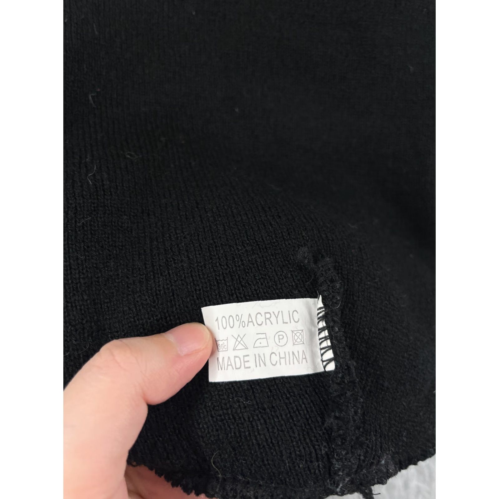 Vintage Wrestling Beanie Toque Hat Adult One Size Black Acrylic Knit Outdoors Size ONE SIZE - 7 Thumbnail