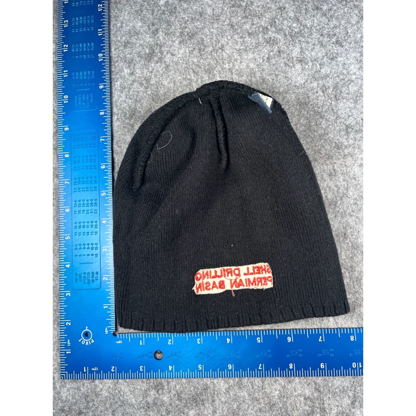 Vintage Ivory Shell Beanie Hat Adult One Size Black Knit Acrylic Cotton Blend Vol | Blk | Beanie, Hat, Knit, Fall, Winter, 6x6x6 Box Shipping Size ONE SIZE - 6 Thumbnail