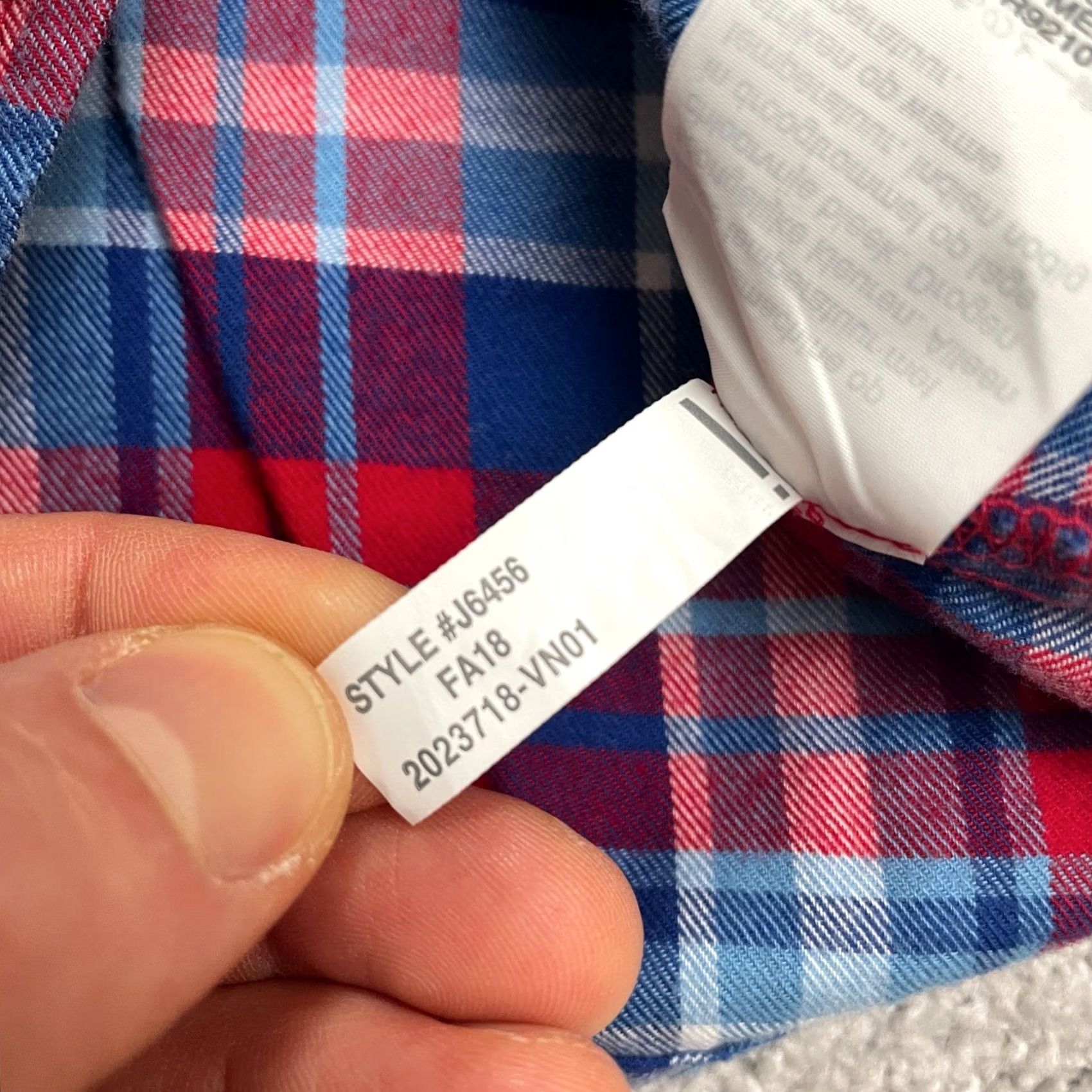 J.Crew J.CREW Button-Up Shirt Womens XS Gray Plaid Flannel Ruffle Half Button Up Shirts Womens XS Multi-Color Pattern Casual Top Size XS / US 0-2 / IT 36-38 - 7 Thumbnail