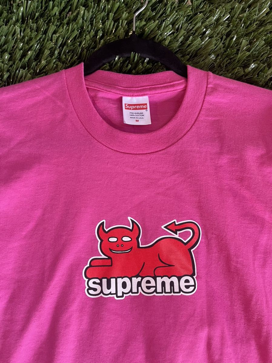 Supreme Supreme Toy Factory Tee Pink Size US M / EU 48-50 / 2 - 2 Thumbnail