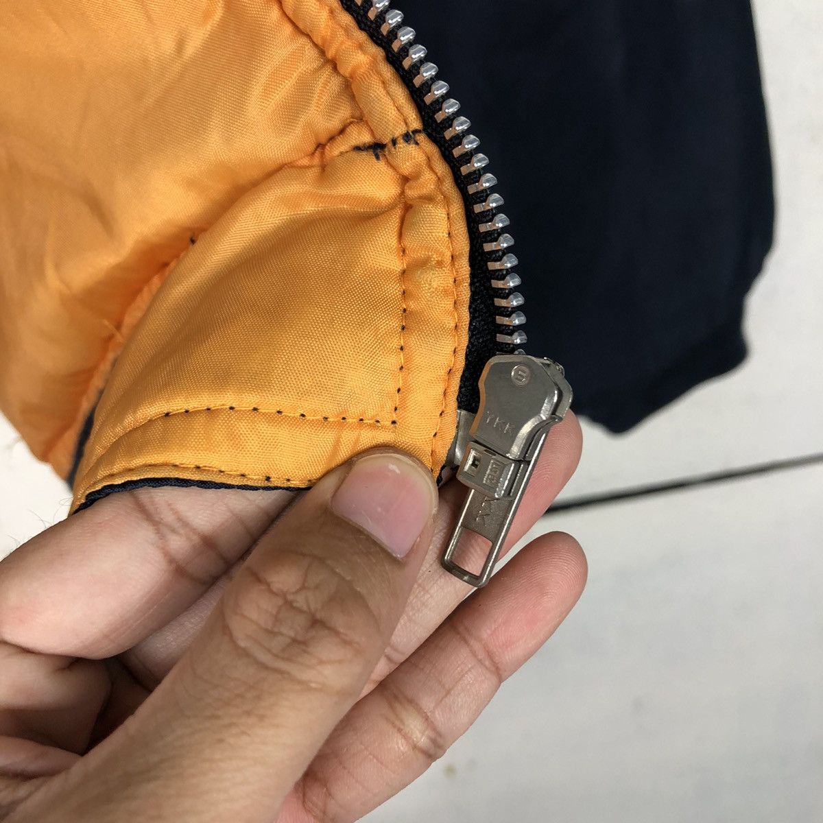 Japanese Brand × Vintage 📌Vintage Bomber Jacket Riot Riot Blueky Refined Issey Miyake Size US M / EU 48-50 / 2 - 18 Thumbnail