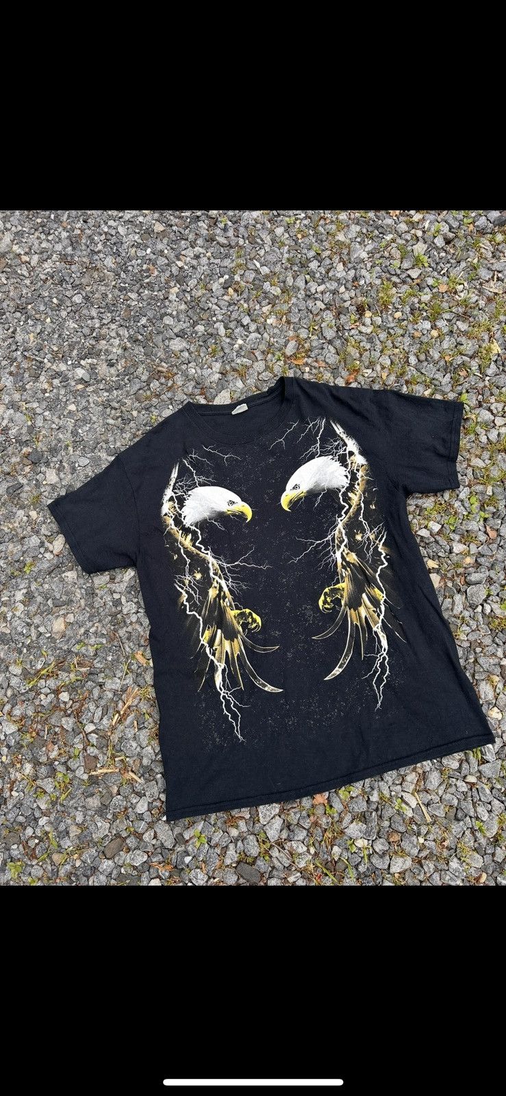 Vintage Vintage 2003 Lightning Eagle Graphic Tee Size US L / EU 52-54 / 3 - 1 Thumbnail