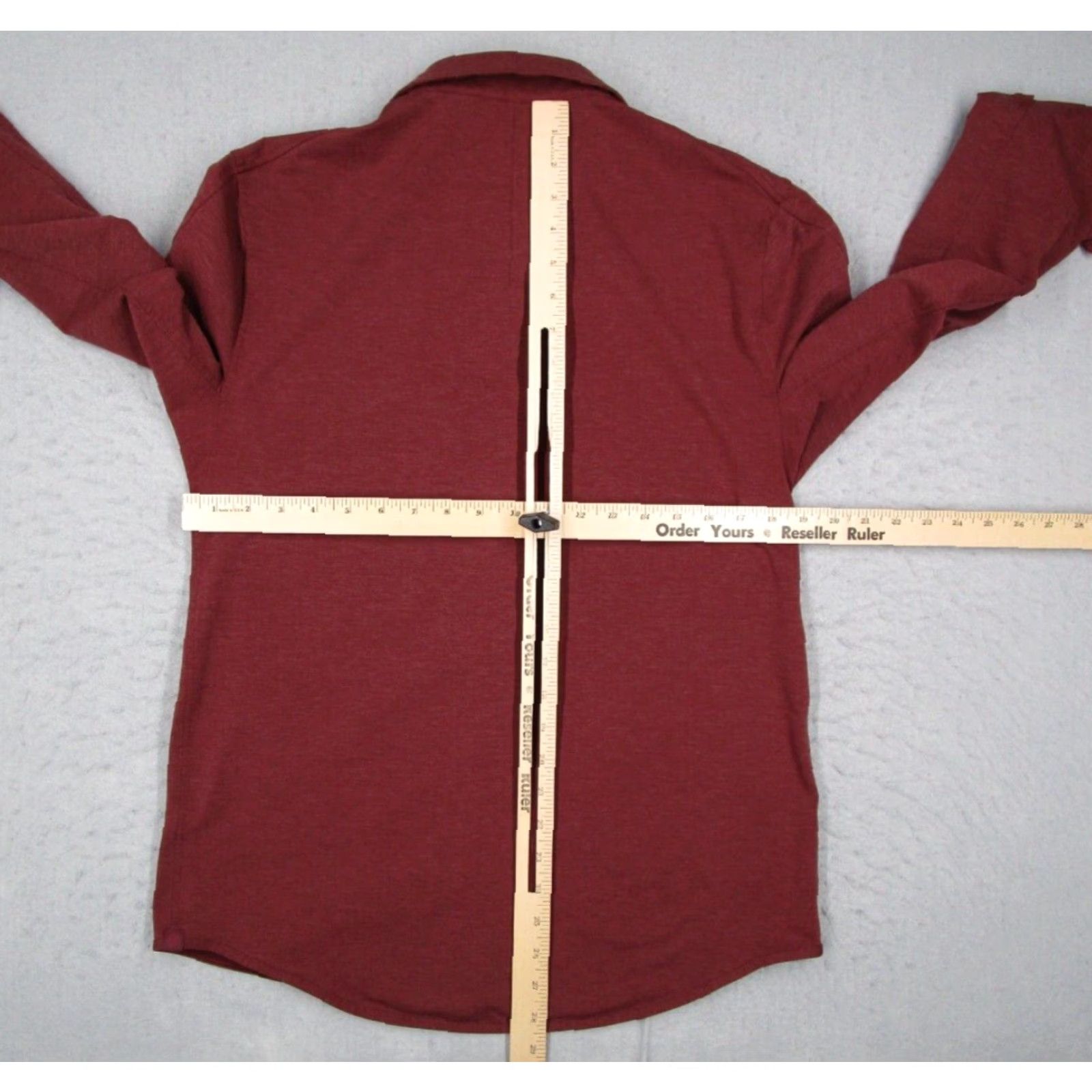 Lululemon Lululemon Shirt Mens Medium Red Long Sleeve Snap Front Performance Compatibility Shirt with Pockets Casual All Seasons Size US M / EU 48-50 / 2 - 4 Thumbnail