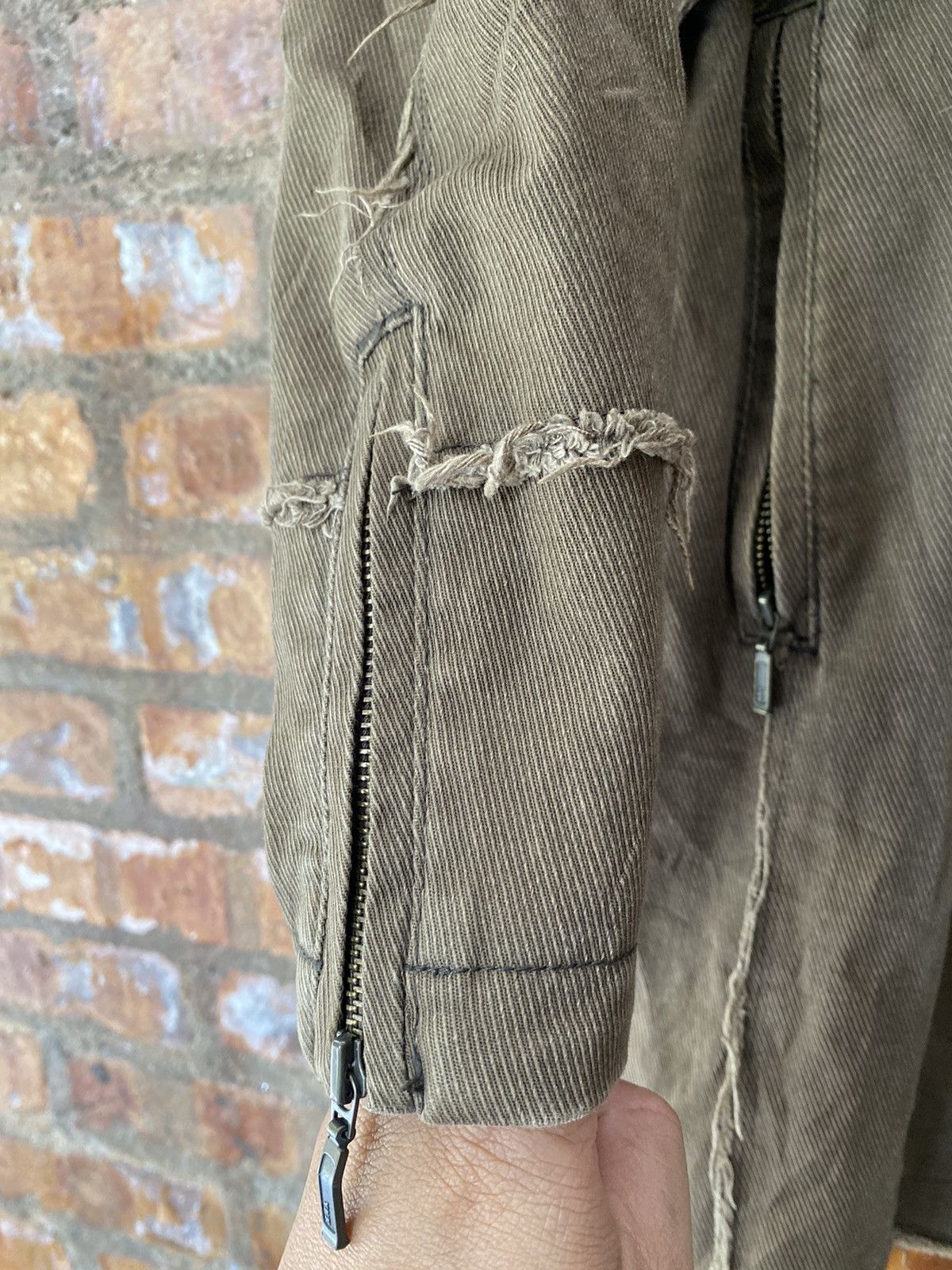 Morgan Homme 2000s Morgan Home Unfinished Fringe Hem Jacket Size US M / EU 48-50 / 2 - 12 Thumbnail
