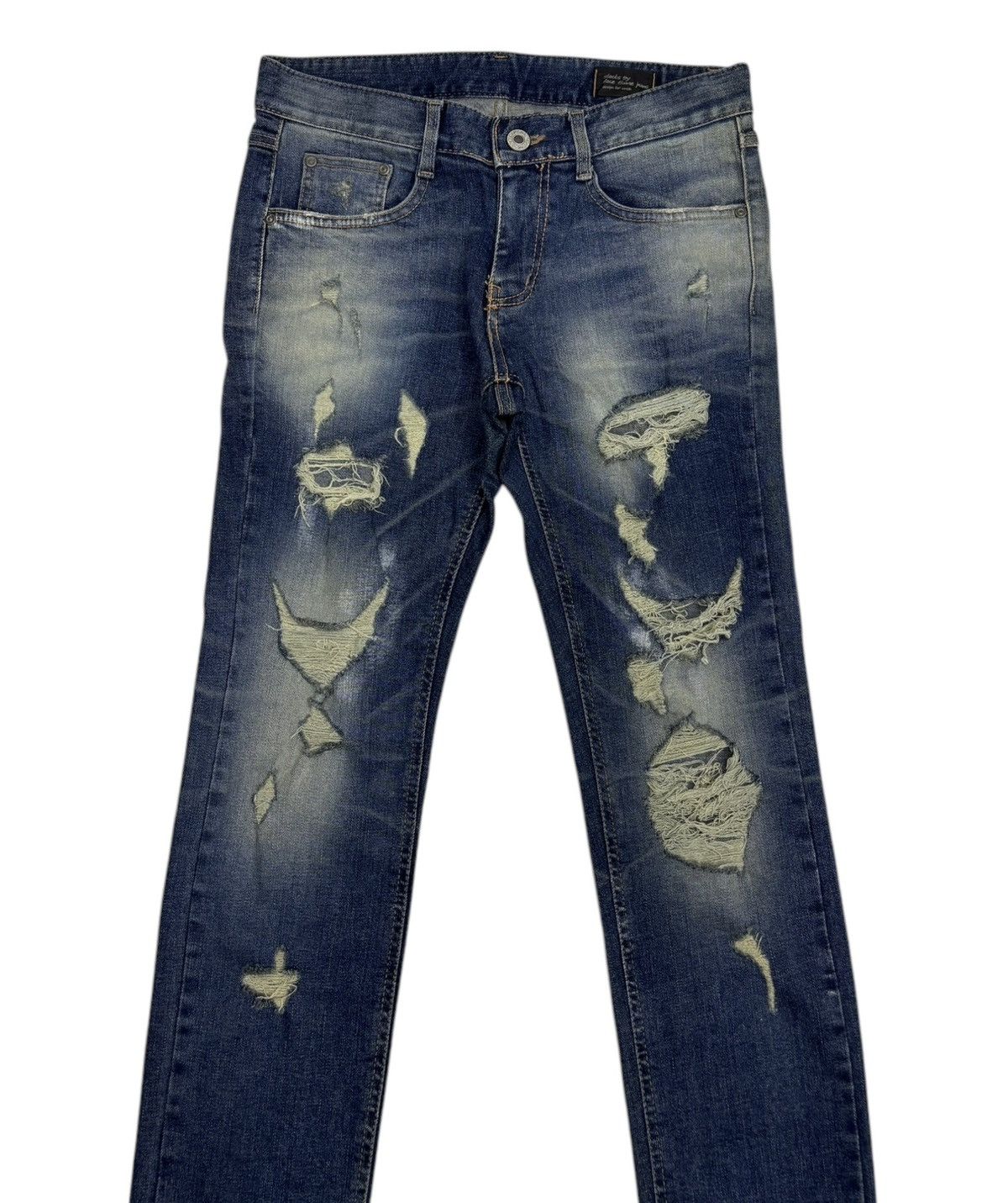 If Six Was Nine × Japanese Brand Slim Skinny Fit Slacks By Face Time Jeans Distressed Jeans Size US 30 / EU 46 - 5 Thumbnail