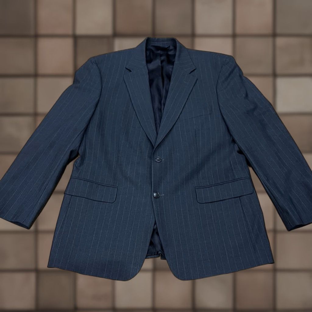 Brooks Brothers BROOKS BROTHERS 346 Stretch Blazer Jacket Gray 42R Mens Regular Fit Peak Lapel Size 42R - 1 Thumbnail