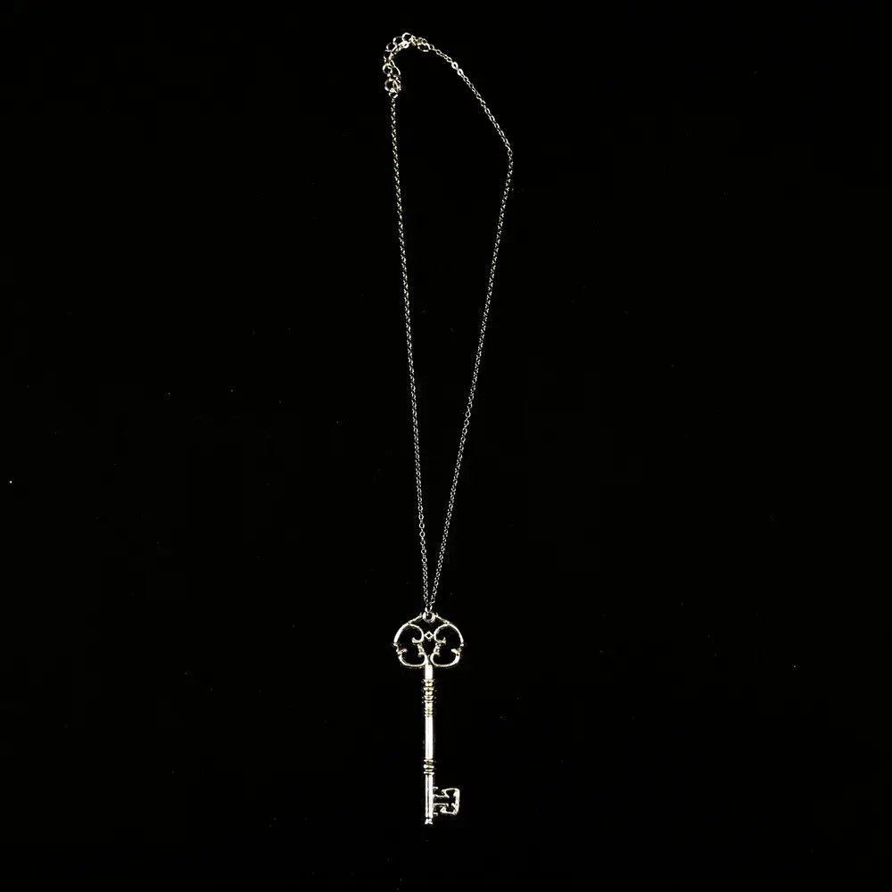 Jewelry Gothic Key Pendant Necklace AND Punk Necklace Gothic Chain Size ONE SIZE - 5 Thumbnail