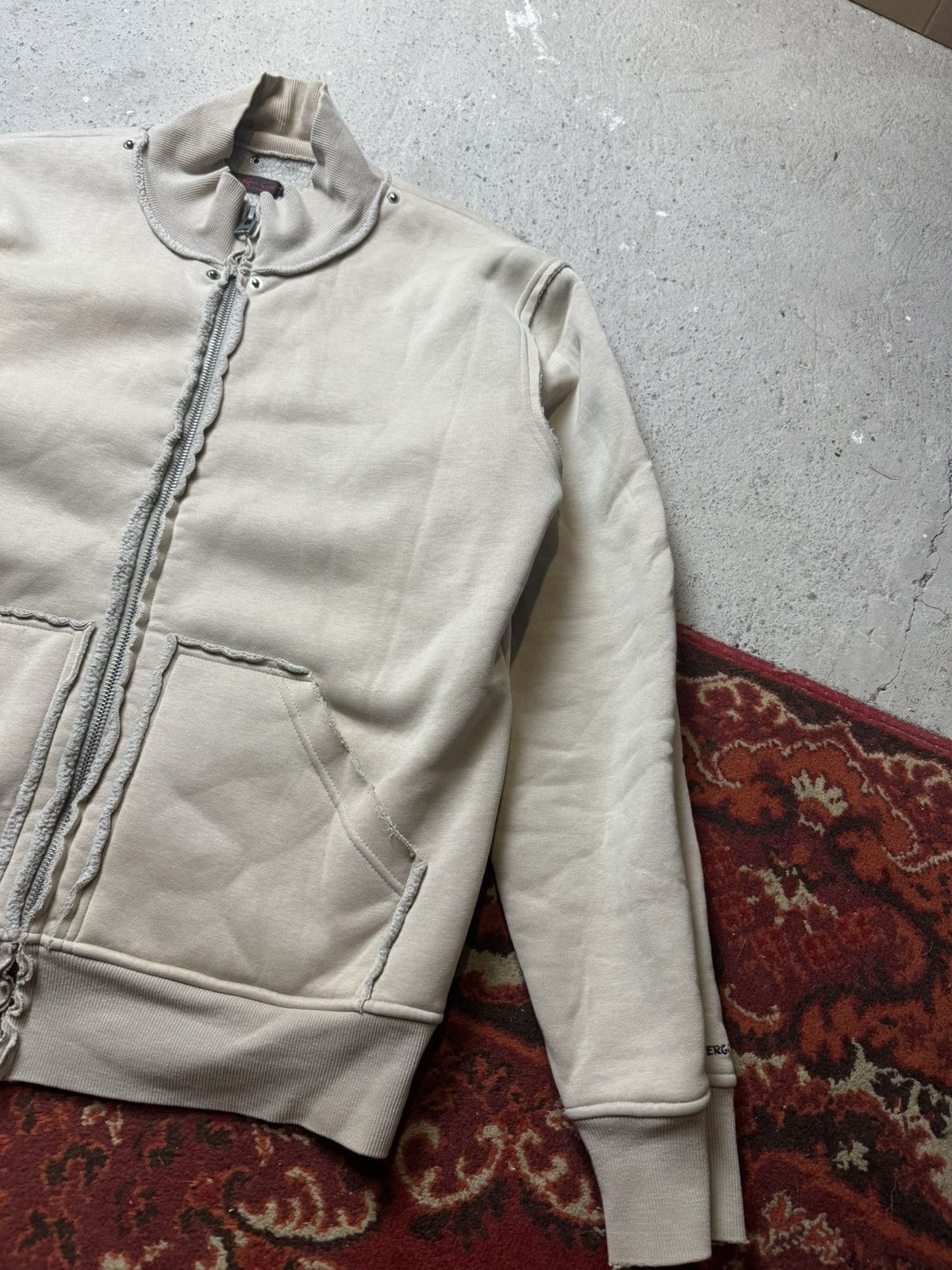 Japanese Brand × Vintage Vintage Y2K Devergo Patchwork Faded Avantgarde Zip Up Hoodie Size US XL / EU 56 / 4 - 2 Thumbnail