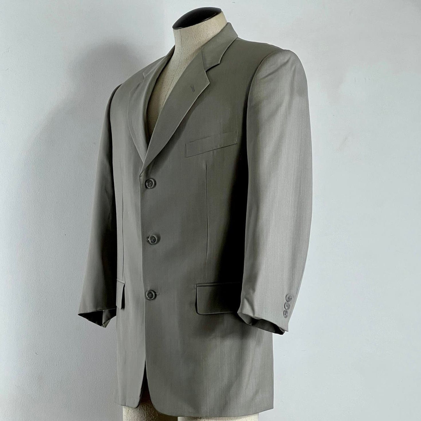 Corneliani Corneliani Made Italy Mens Light Gray Wool Blazer Jacket 40R Size US M / EU 48-50 / 2 - 11 Thumbnail