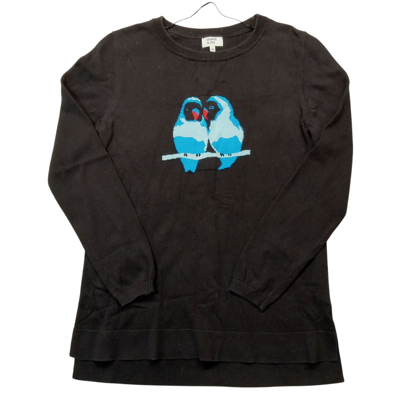 & Other Stories Crown & Ivy Sweater S Women's Long Sleeve Love Birds Cotton Size S / US 4 / IT 40 - 1 Thumbnail
