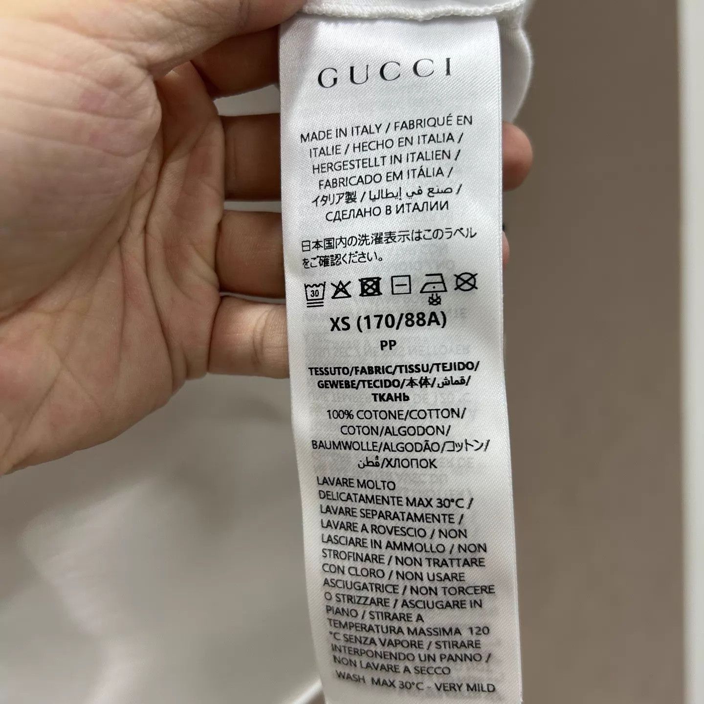 Gucci Gucci Handwritten Logo Short Sleeve Tee 99 New XS Size US XS / EU 42 / 0 - 4 Thumbnail