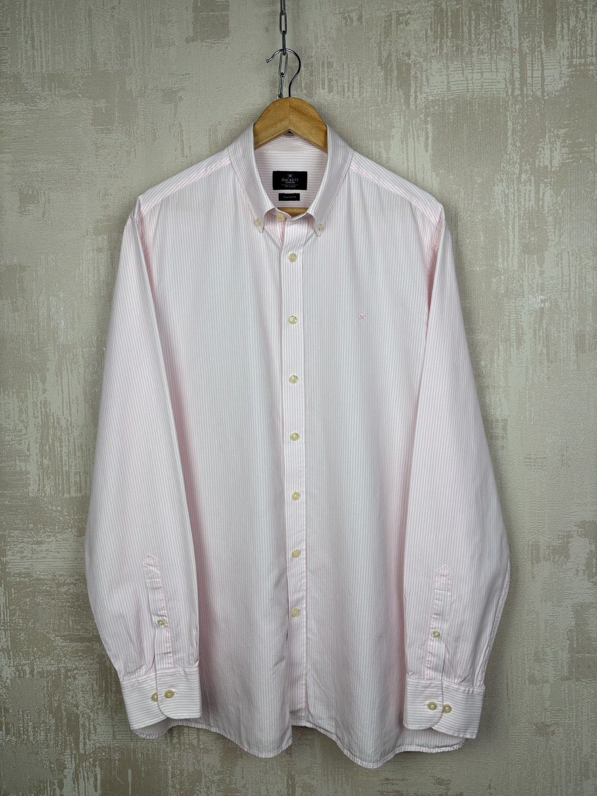 Hackett Hackett London Long Sleeve Striped Shirt Classic Fit Size US XXL / EU 58 / 5 - 9 Thumbnail