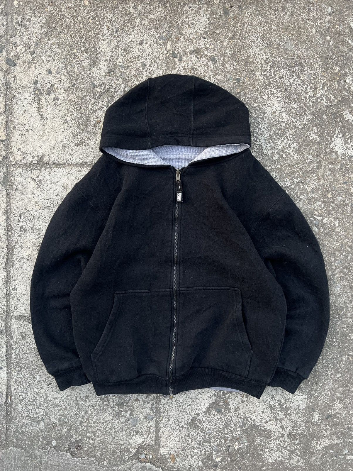 Vintage Thermal Lined Vintage Proclub Reversible Hoodie Zip Up Size US M / EU 48-50 / 2 - 3 Thumbnail