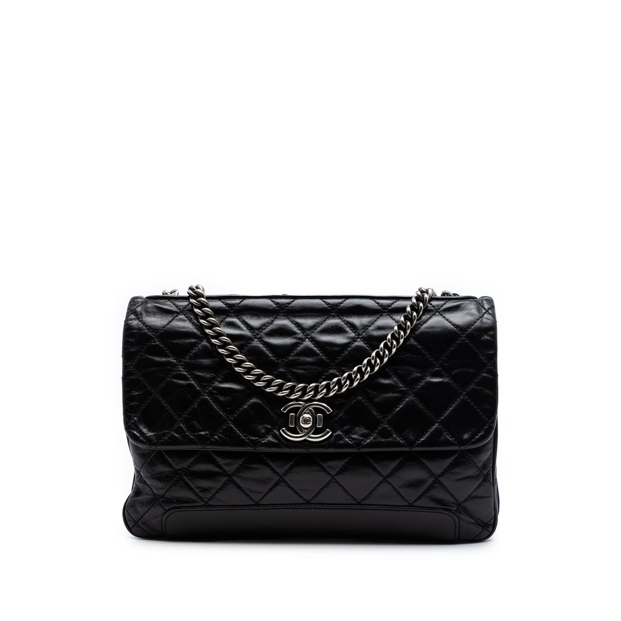 Chanel CC Quilted Glazed Calfskin Flap Size ONE SIZE - 1 Thumbnail