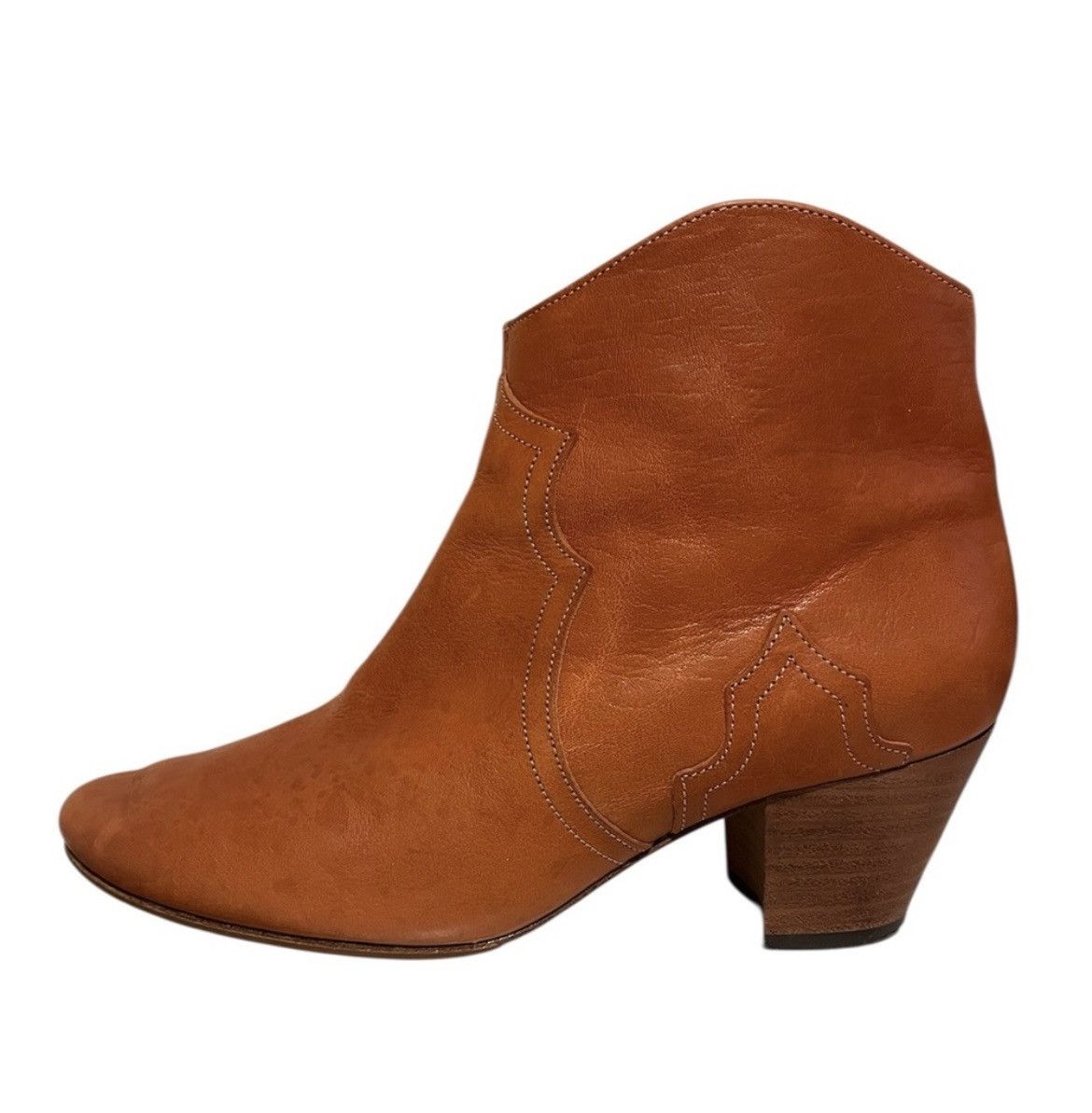 Isabel Marant RARE Isabel Marant Dicker Boots - Smooth Cognac Leather Size US 7 / IT 37 - 1 Thumbnail