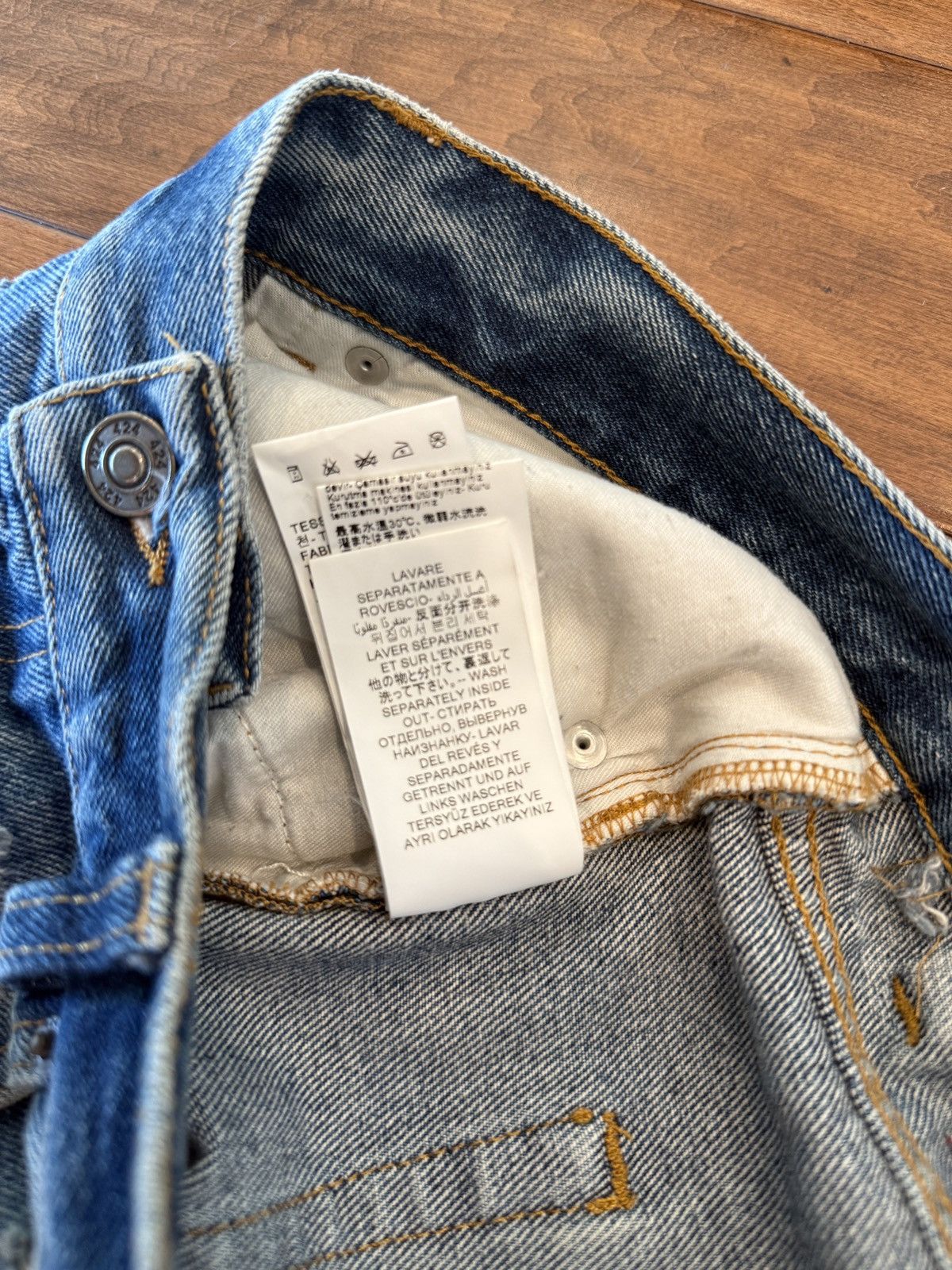 424 424 Distressed Straight Leg jeans Size US 34 / EU 50 - 11 Thumbnail