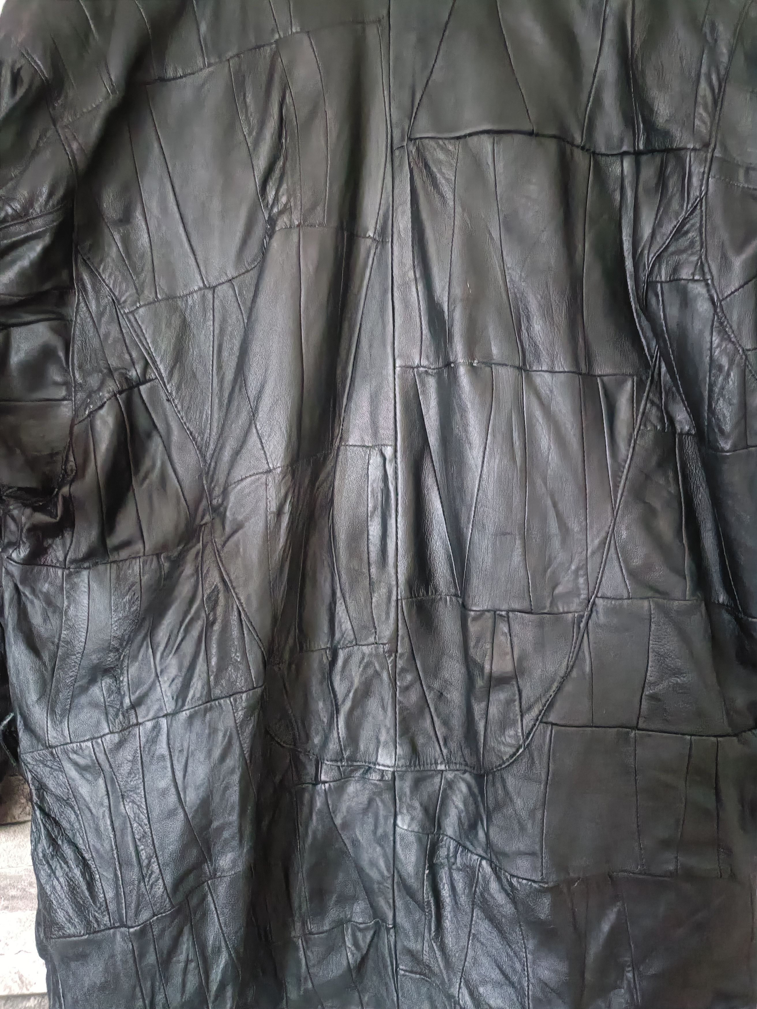 Vintage Vintage scraps cowhide leather jacket with fireman clasp Size US XL / EU 56 / 4 - 6 Thumbnail