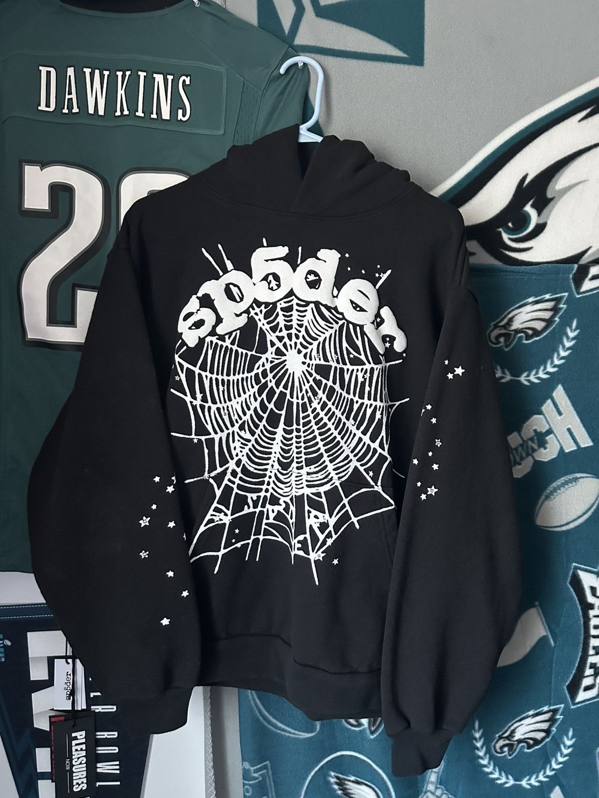 Spider SP5DER OG WEB HOODIE BLACK | Grailed