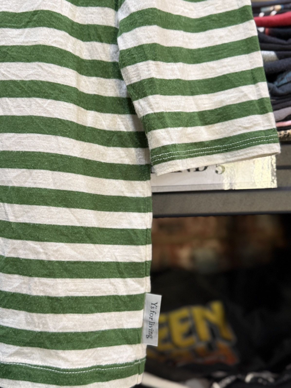 Y's Vintage Y’s For Living Stripe Japan Tee Size US S / EU 44-46 / 1 - 5 Thumbnail
