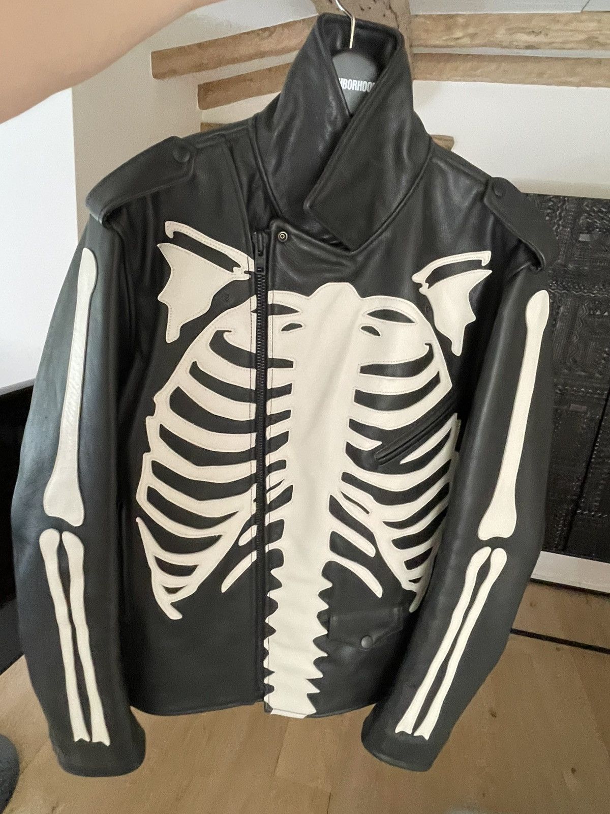 Neighborhood × Vlone Vlone x Neighborhood skeleton biker jacket Size US L / EU 52-54 / 3 - 3 Thumbnail