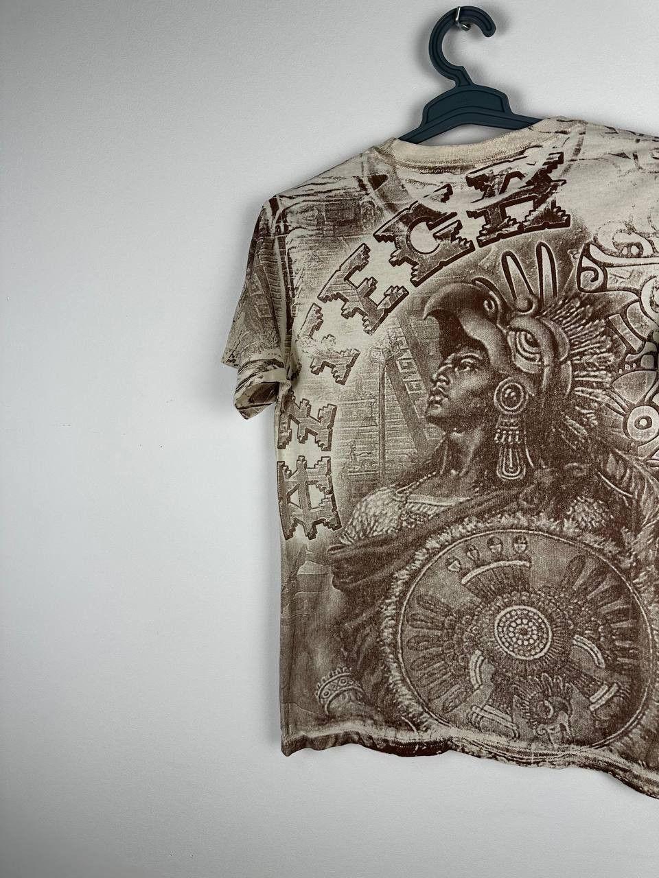 Vintage Vintage Aztec Mexico All Over Print T Shirt AOP Size US S / EU 44-46 / 1 - 6 Thumbnail