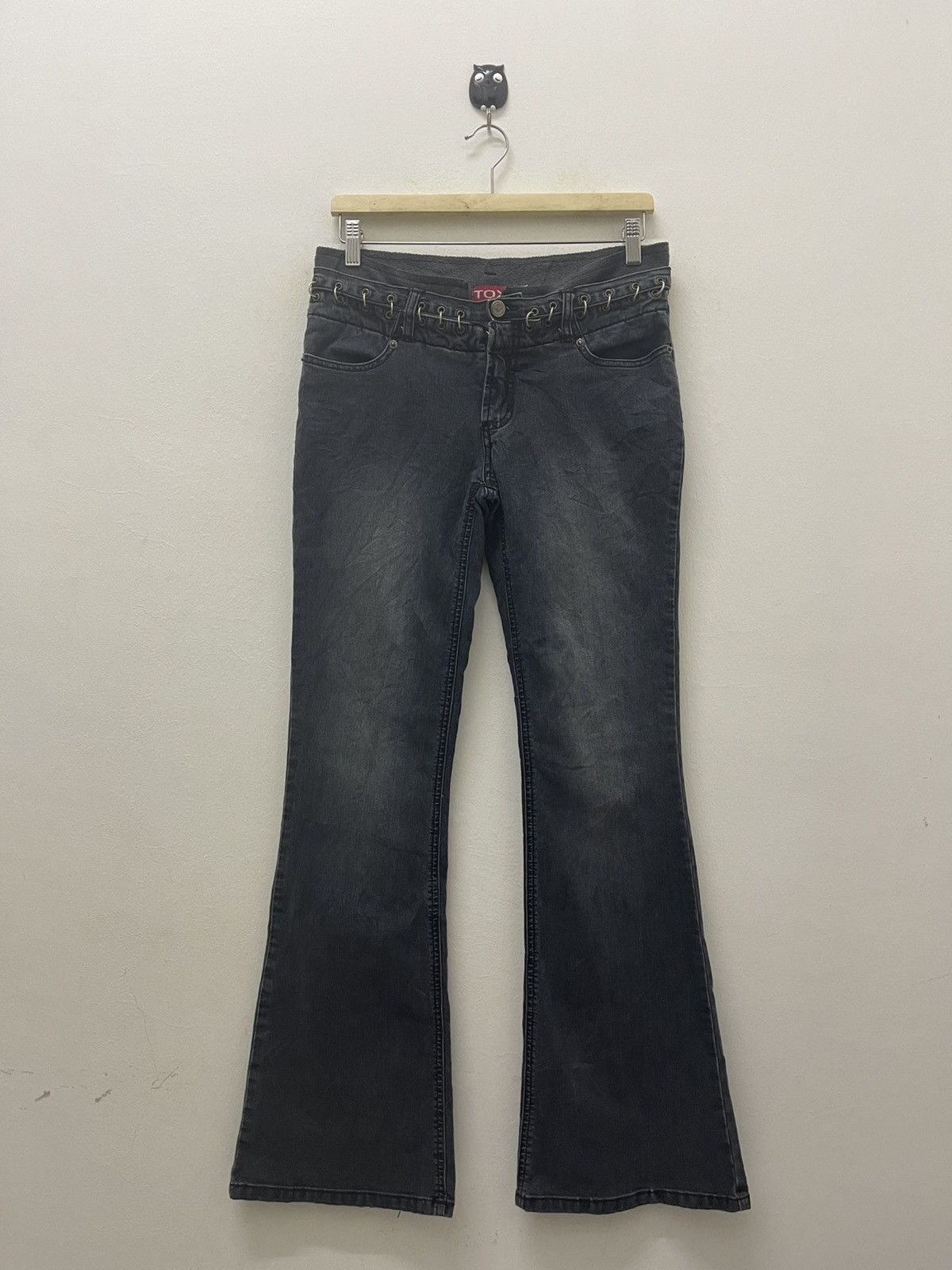 Japanese Brand Rare Vintage TOXK Jeans Punk Piercing Seditionaries Flare Size US 27 - 7 Thumbnail