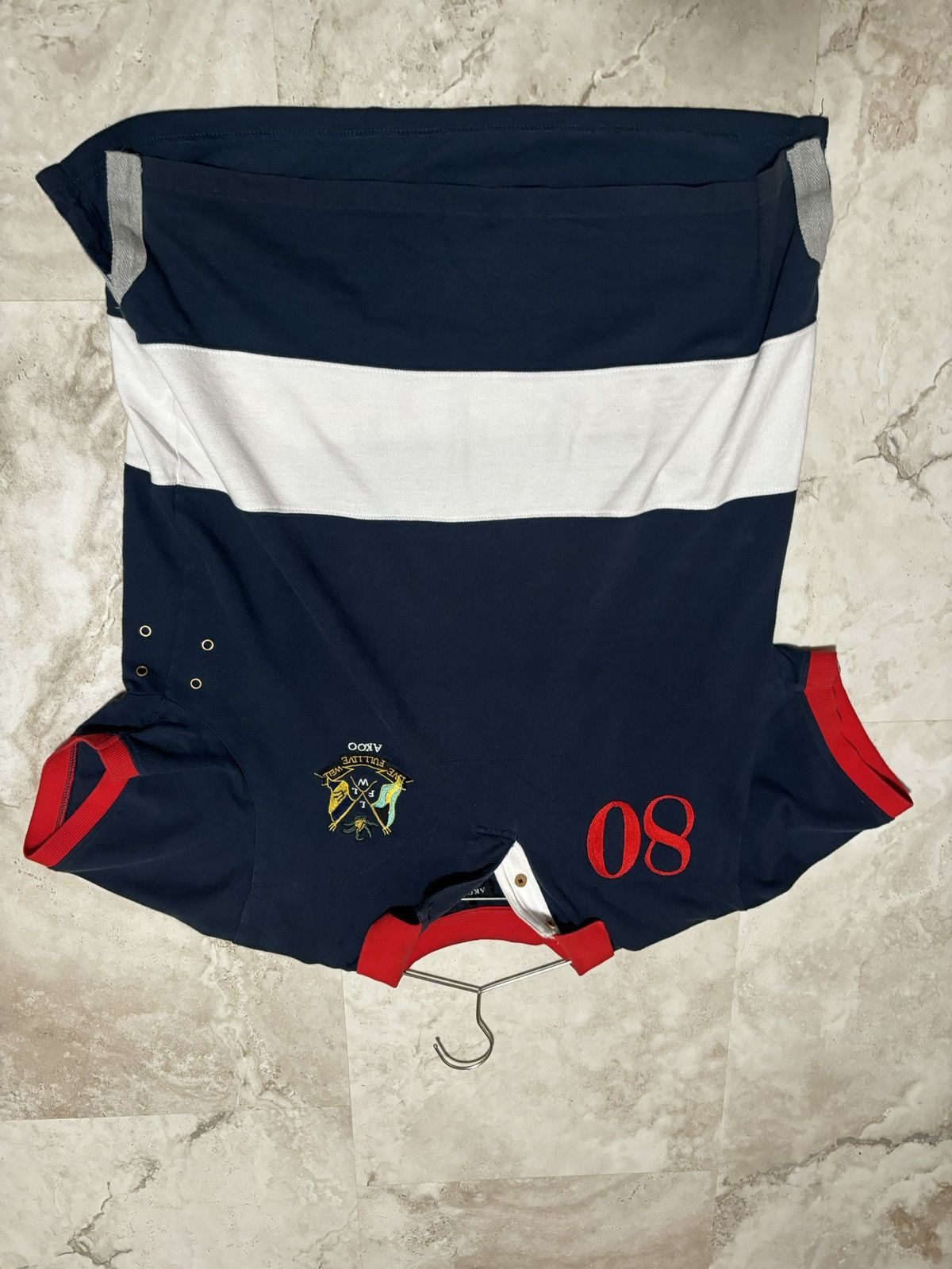 AKOO Akoo x Polo Blue White & Red Shirt Size US XL / EU 56 / 4 - 2 Thumbnail