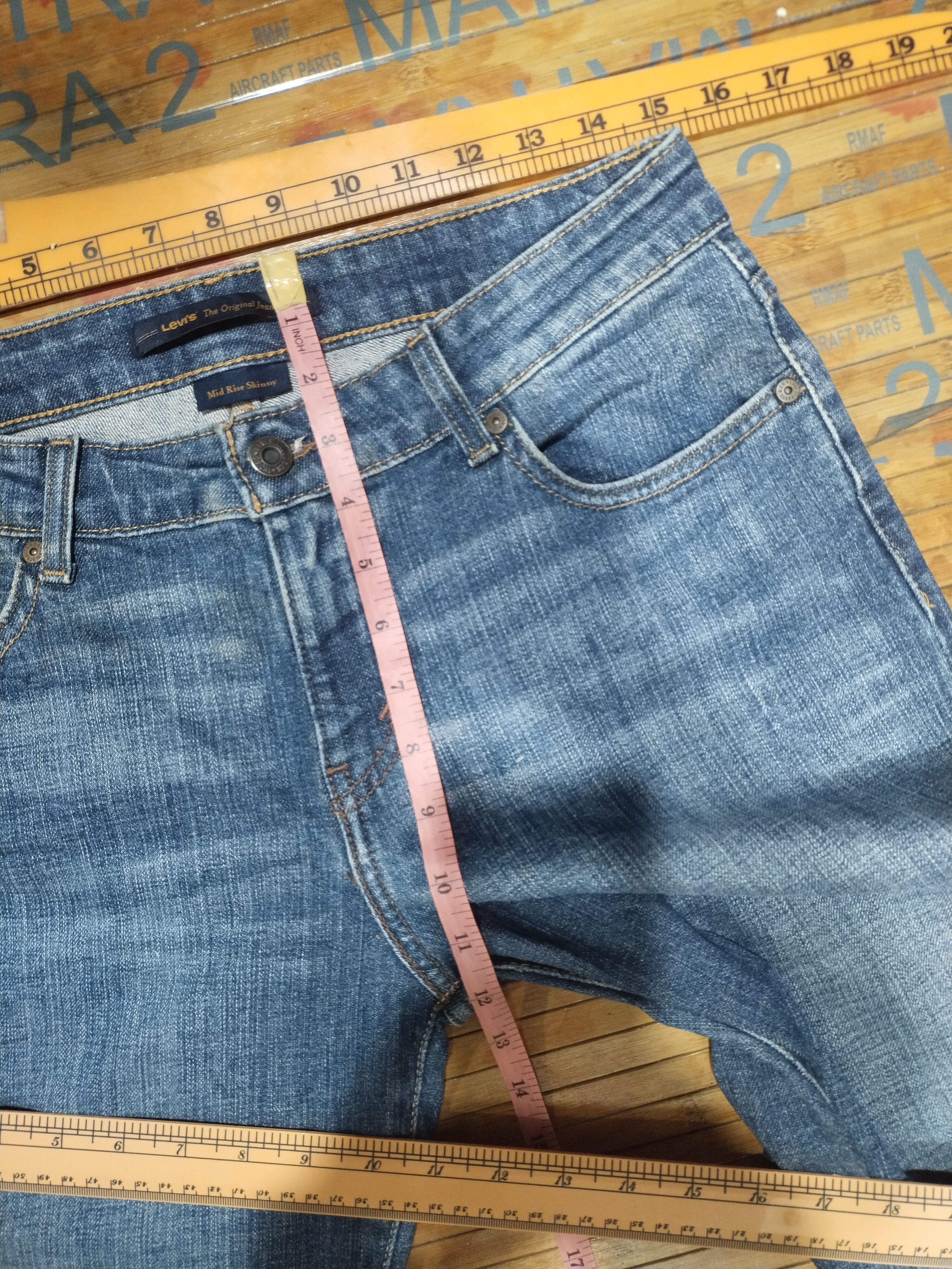 Levi's × Vintage Levis Women "Stretchabe" Mide Rise Skinny Sz 30" Size 30" / US 8 / IT 44 - 6 Thumbnail
