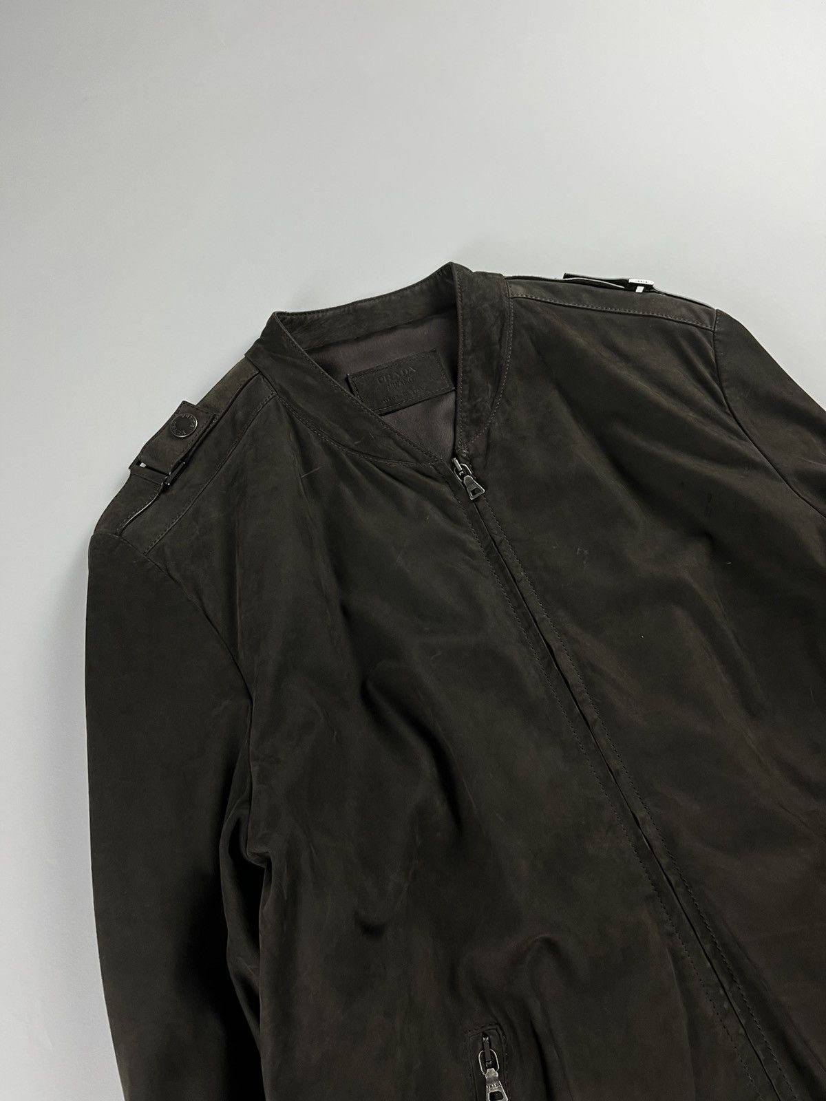 Prada Prada Brown Premium Leather Jacket SS 2007 Size US M / EU 48-50 / 2 - 2 Thumbnail