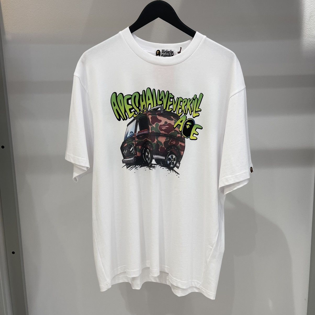 Bape Bape A Bathing Ape Car Graphic Tee White Size US L / EU 52-54 / 3 - 1 Thumbnail