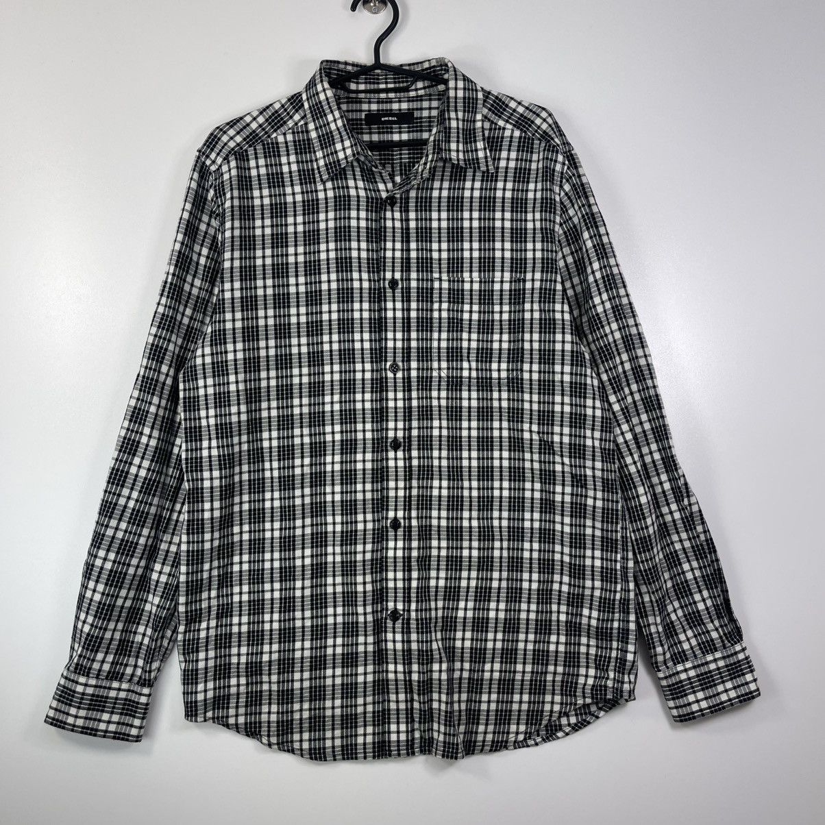 Diesel Diesel Button Up Shirt Long Sleeve Big Logo Size US M / EU 48-50 / 2 - 2 Thumbnail
