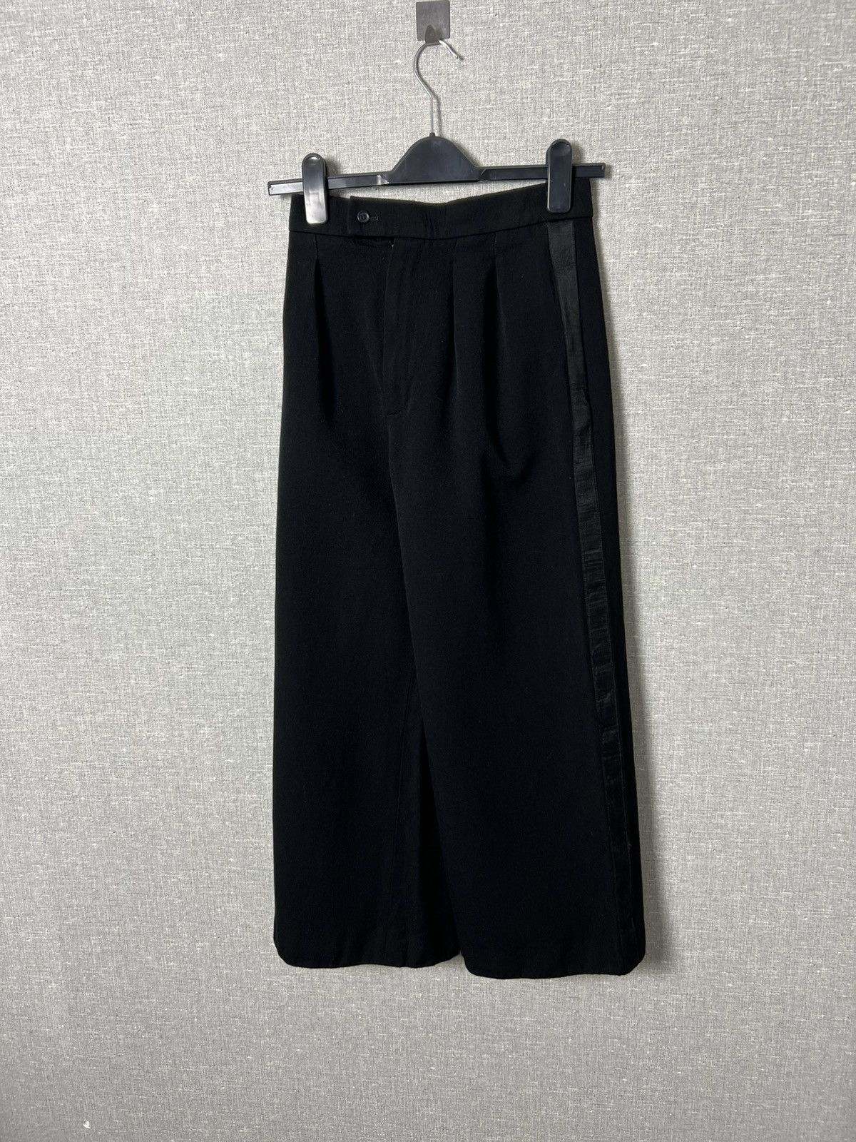 Saint Laurent Paris 70s Saint Laurent High Waist Wide Leg Wool Palazzo Trousers Size 25" / US 0 / IT 36 - 7 Thumbnail