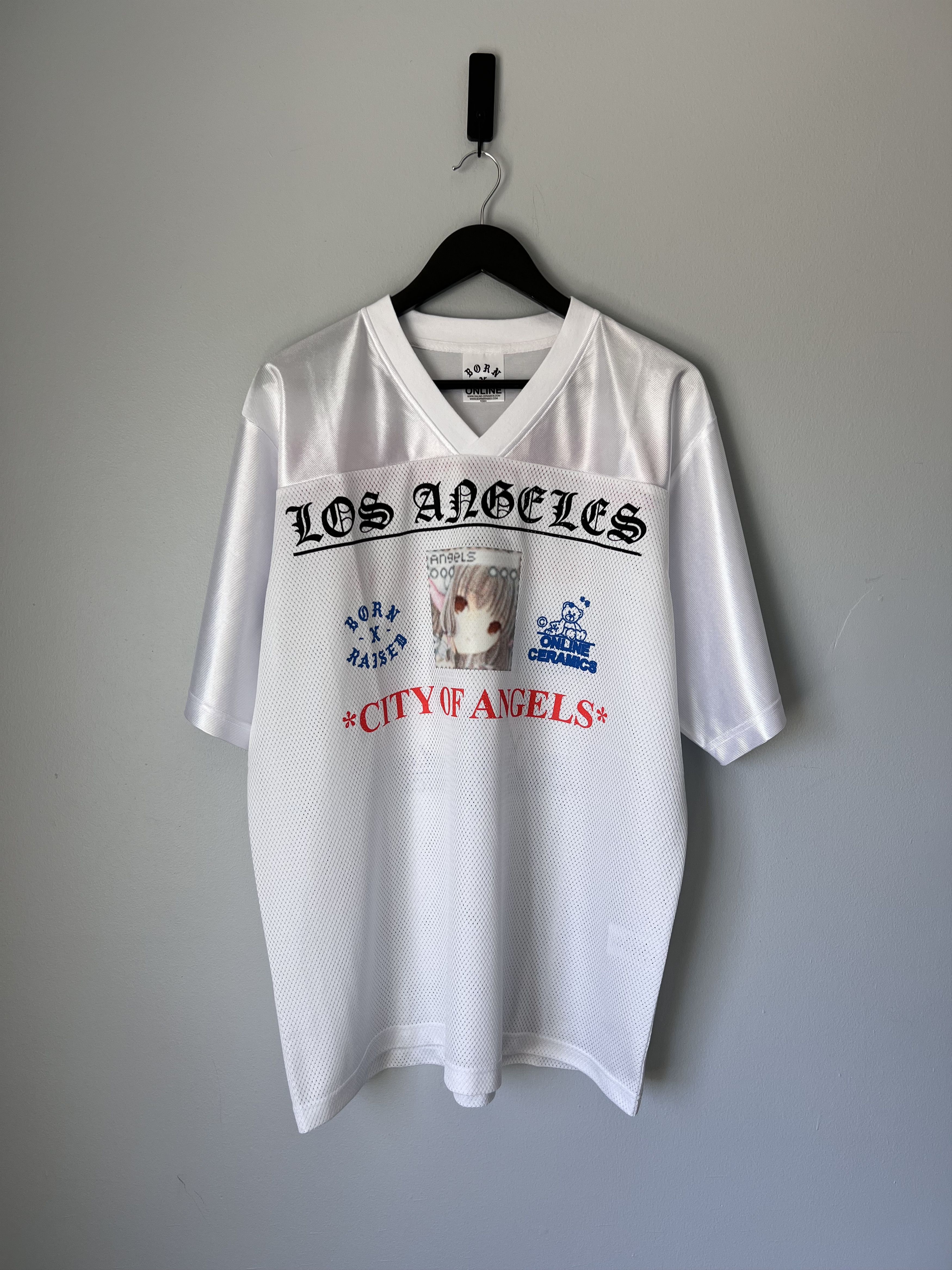 Born X Raised × Online Ceramics Online Ceramics Born X Raised Football Jersey in White Size US XXL / EU 58 / 5 - 1 Thumbnail
