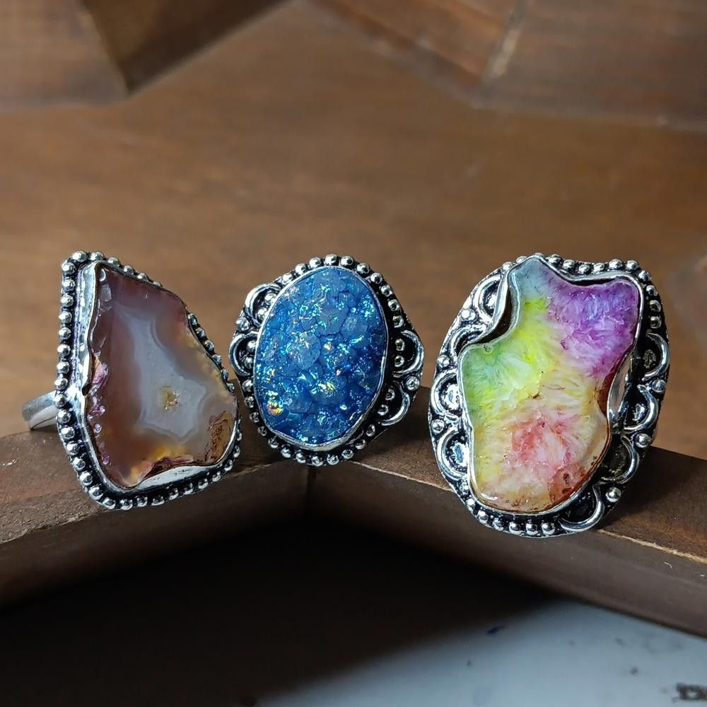 Designer Ring lot, 12 ring, size 8-9 Size ONE SIZE - 5 Thumbnail