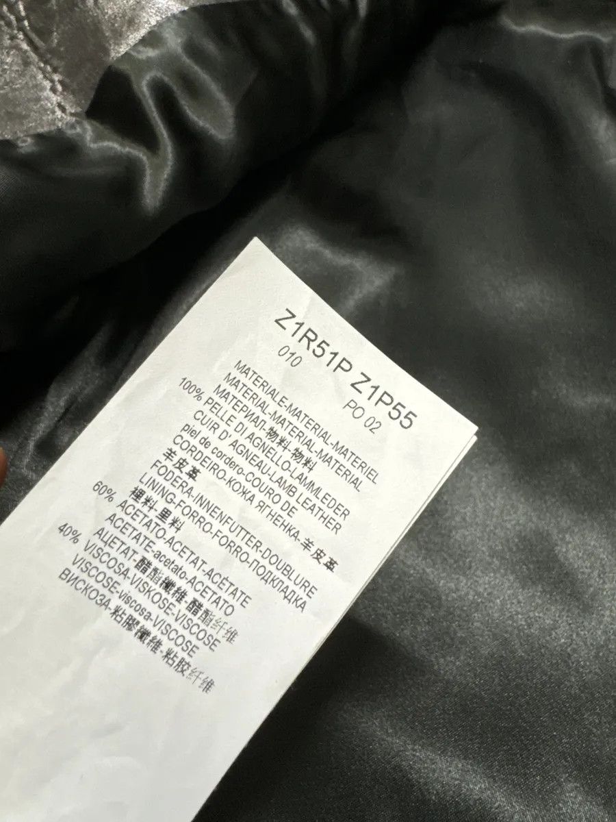Designer × Emporio Armani × Vintage SS2017 Emporio Armani Dark Grey Metalic Lamb Leather Jacket Size US M / EU 48-50 / 2 - 11 Thumbnail