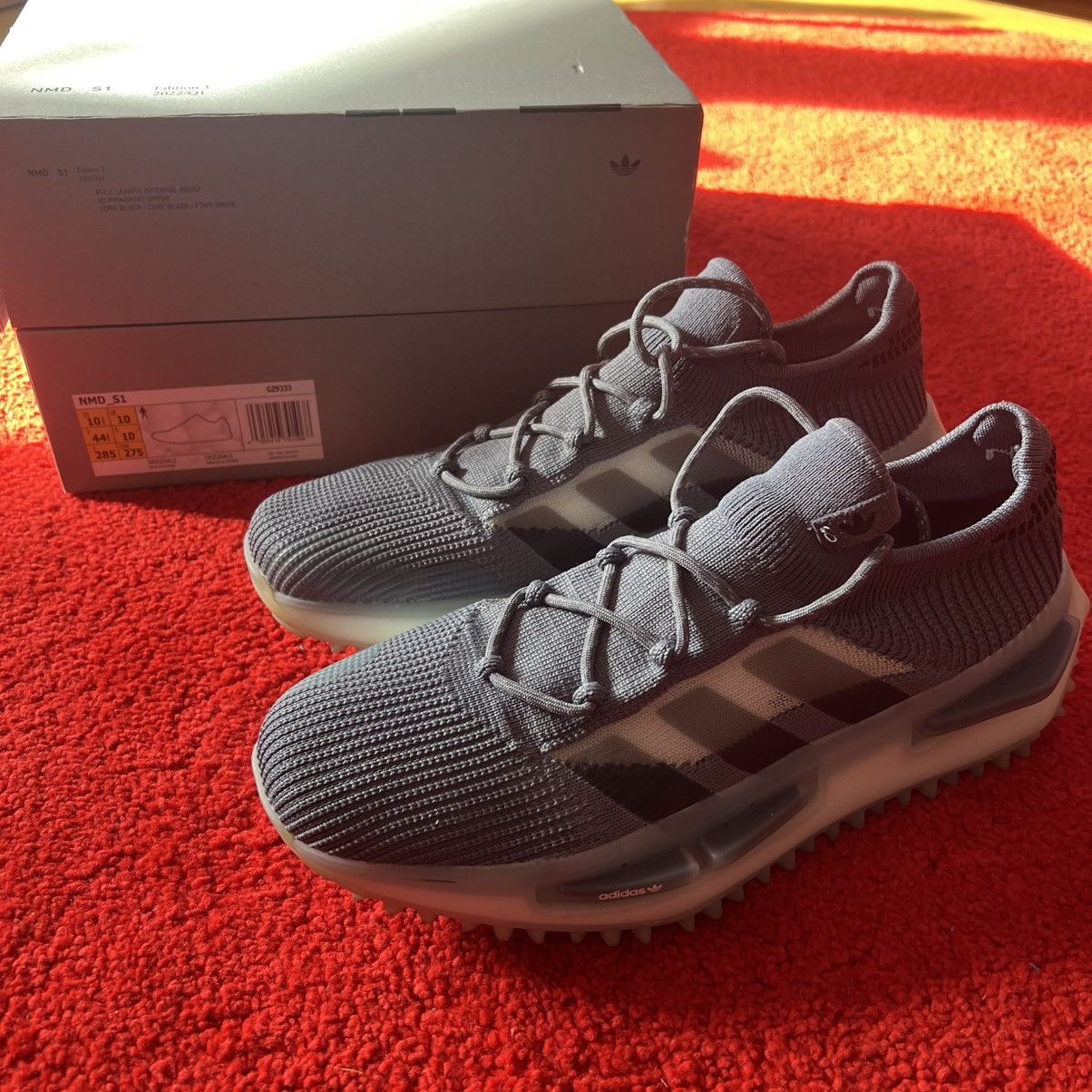 Adidas NMD S1 Grey Green Glow Size US 10.5 / EU 43-44 - 1 Thumbnail