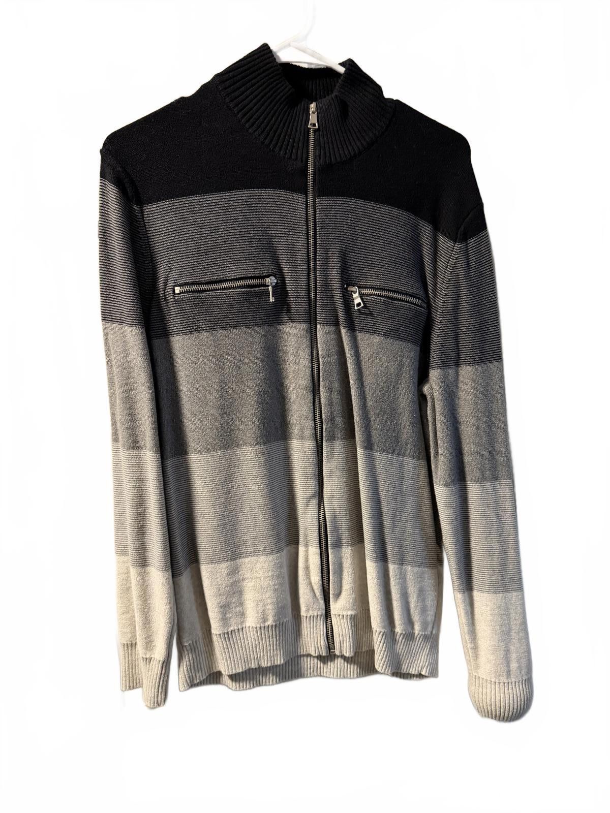 Other Men's I.N.C. International Concepts Cotton Zip-Up Sweater, L Size US L / EU 52-54 / 3 - 4 Thumbnail