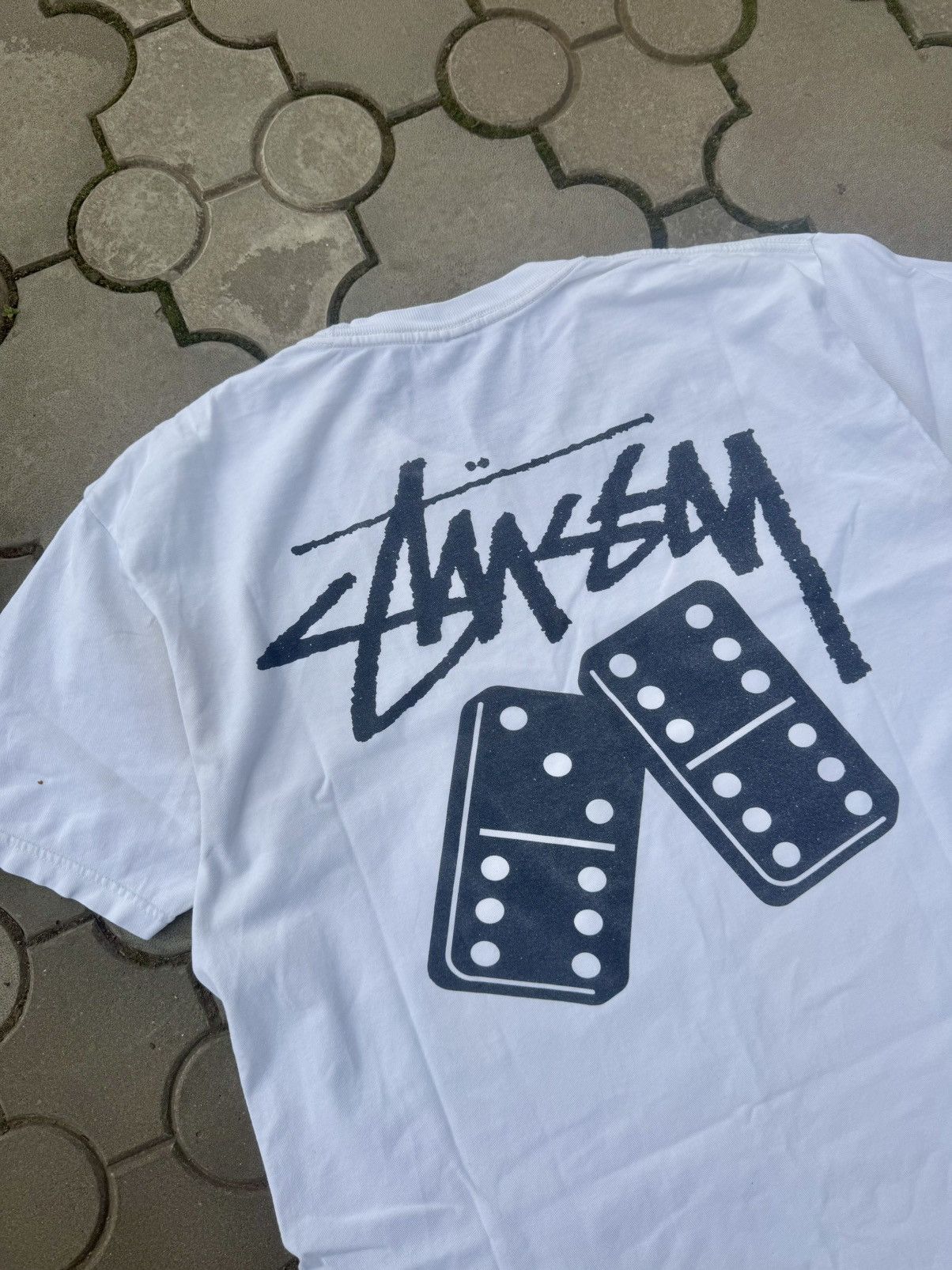 Stussy Vintage Stussy Dice Big Logo Tee Shirt Size US L / EU 52-54 / 3 - 3 Thumbnail
