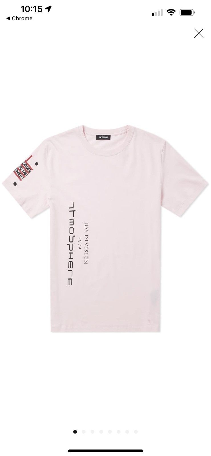 Raf Simons Raf Simons Joy division Atmosphere T-Shirt Size US S / EU 44-46 / 1 - 6 Thumbnail