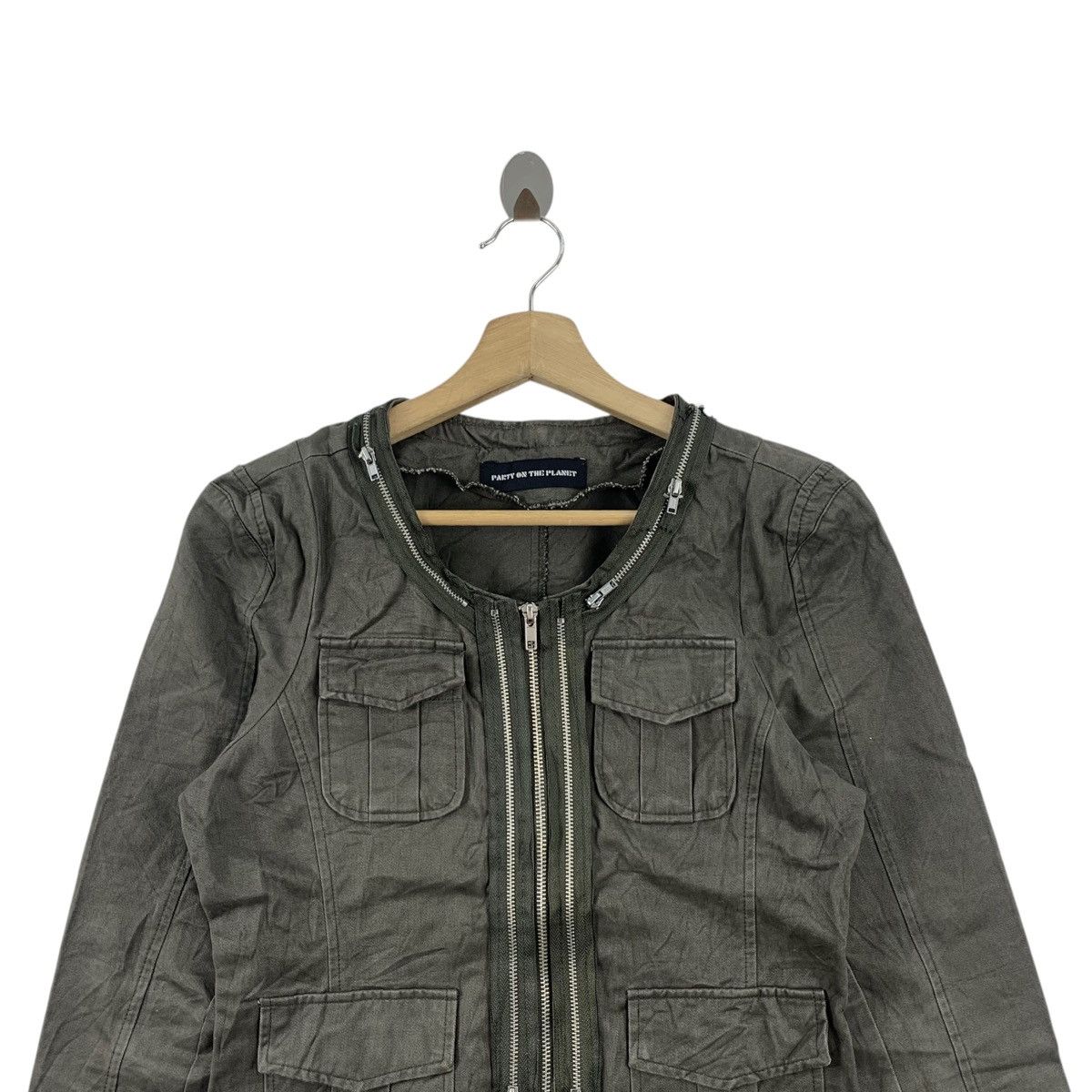 Japanese Brand PARTY On THE PLANET Japanese Brand Multi Pockets Brown Tweed Size M / US 6-8 / IT 42-44 - 2 Thumbnail