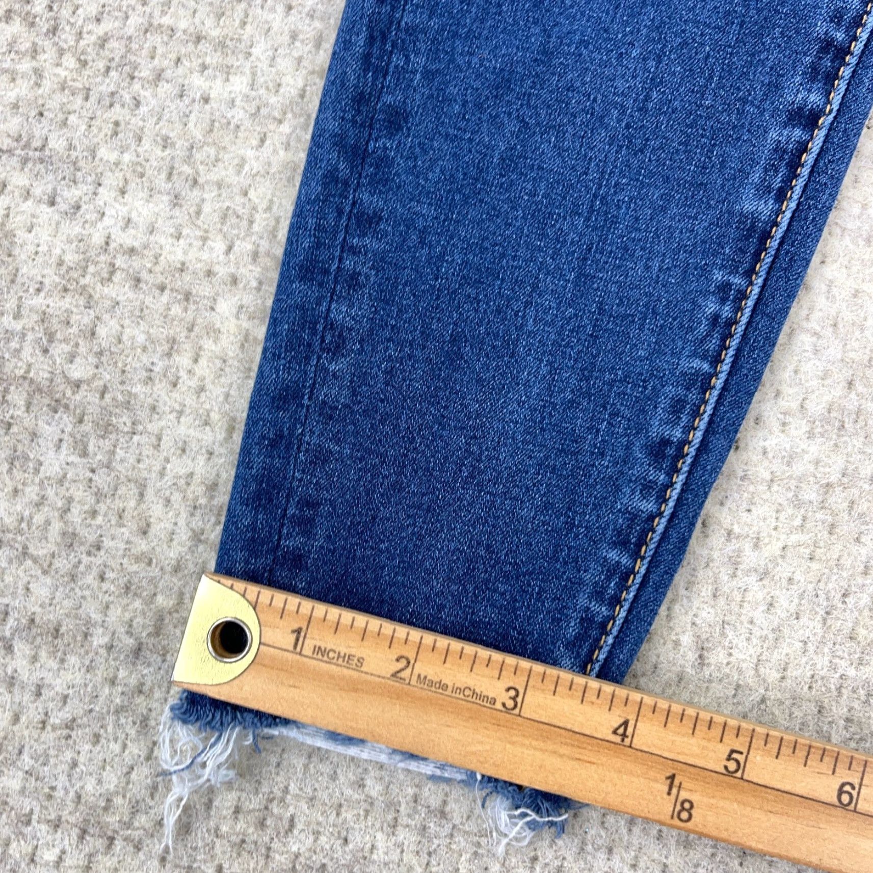 American Eagle Outfitters American Eagle Outfitters Jeans Women 0 Jegging High Rise Stretch Dark Wash Distressed 5-Pocket Denim Blue 28 in Inseam Mens? Size 25" / US 0 / IT 36 - 5 Thumbnail
