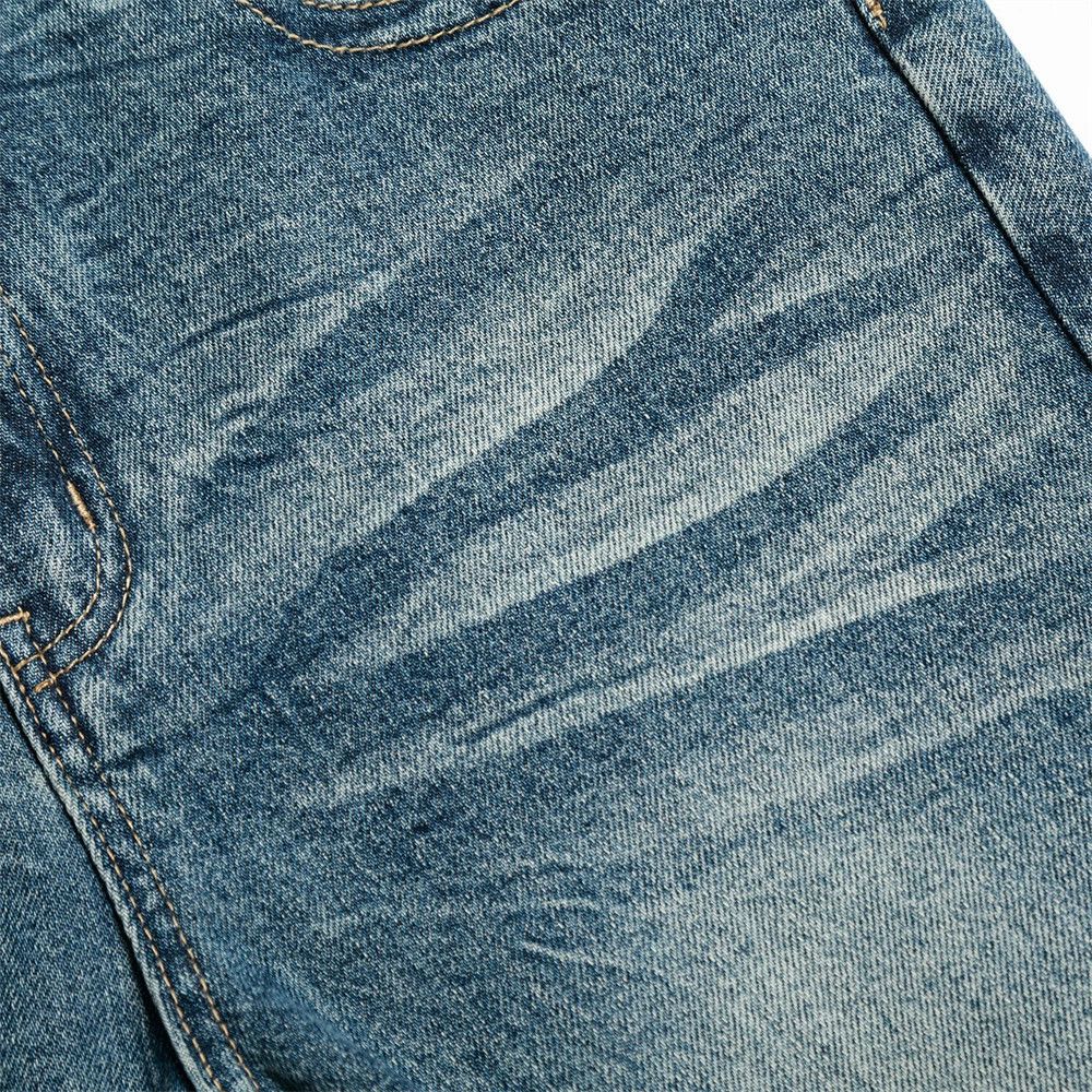 Jean Men's American style distressed washed flared jeans Size US 32 / EU 48 - 4 Thumbnail
