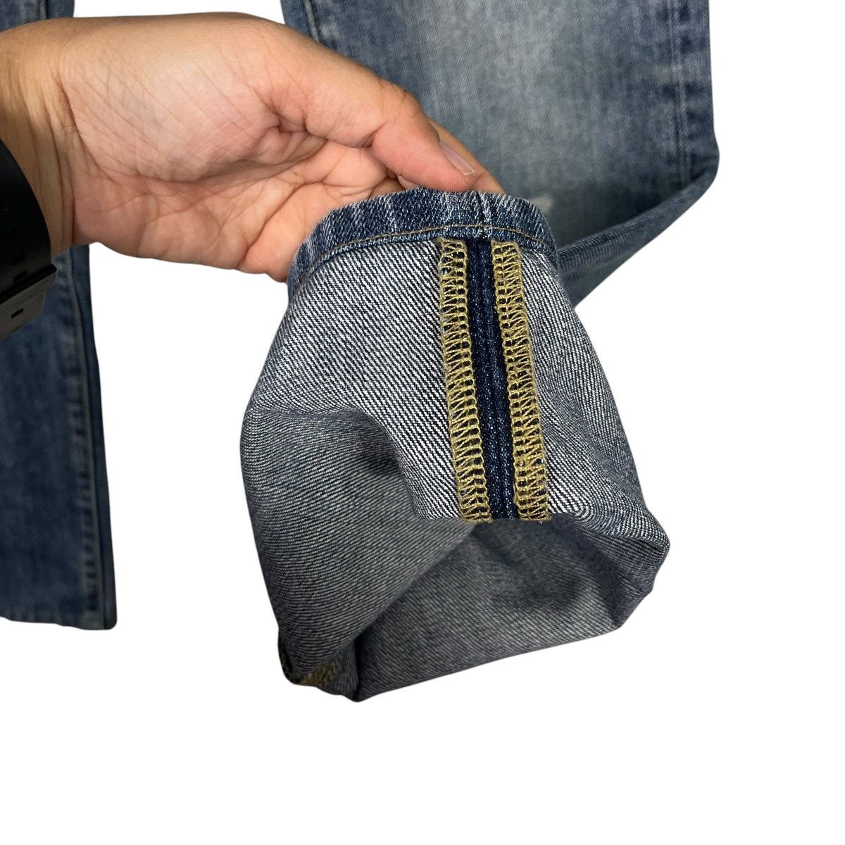 Japanese Brand Vintage Japanese Designer Distressed Denim Size 32" / US 10 / IT 46 - 12 Thumbnail