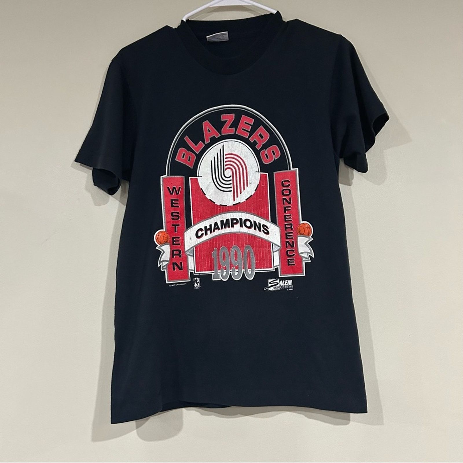 Salem Sportswear Vintage 1990 Portland Trailblazers Basketball Shirt Size US S / EU 44-46 / 1 - 1 Thumbnail