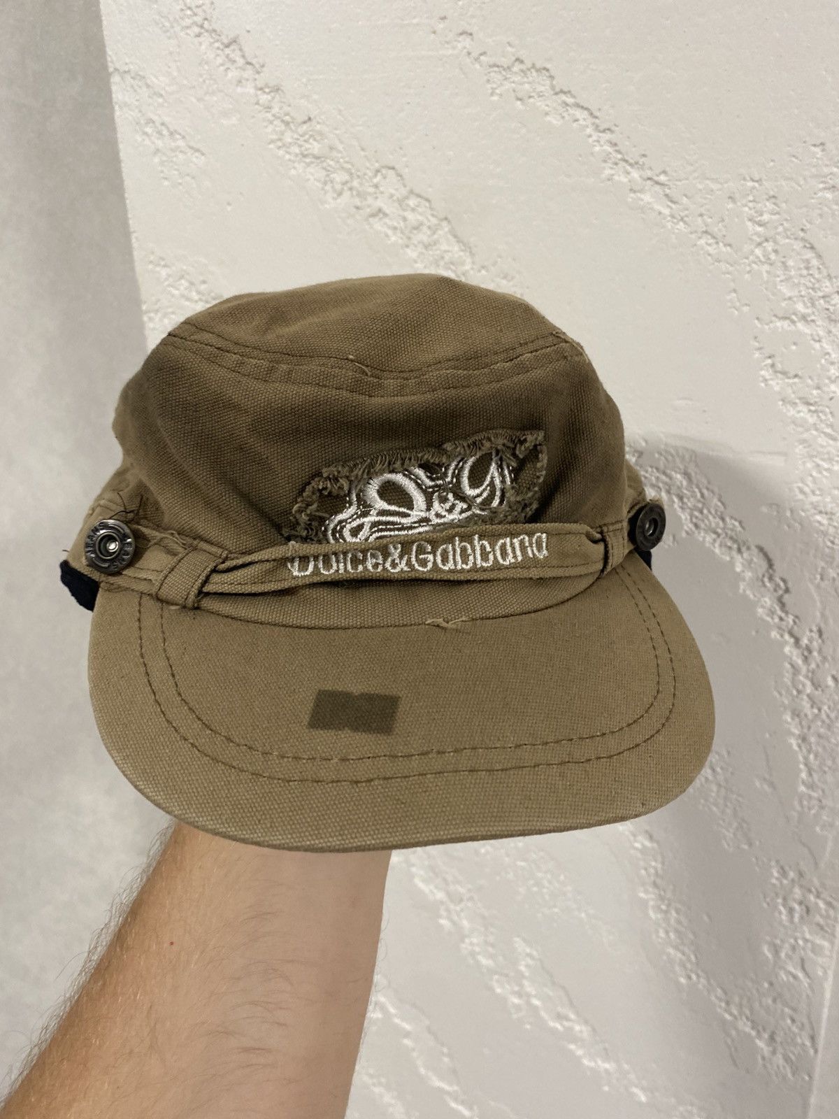 Dolce & Gabbana × Vintage Vintage Y2K Dolce Gabbana Distressed Cap