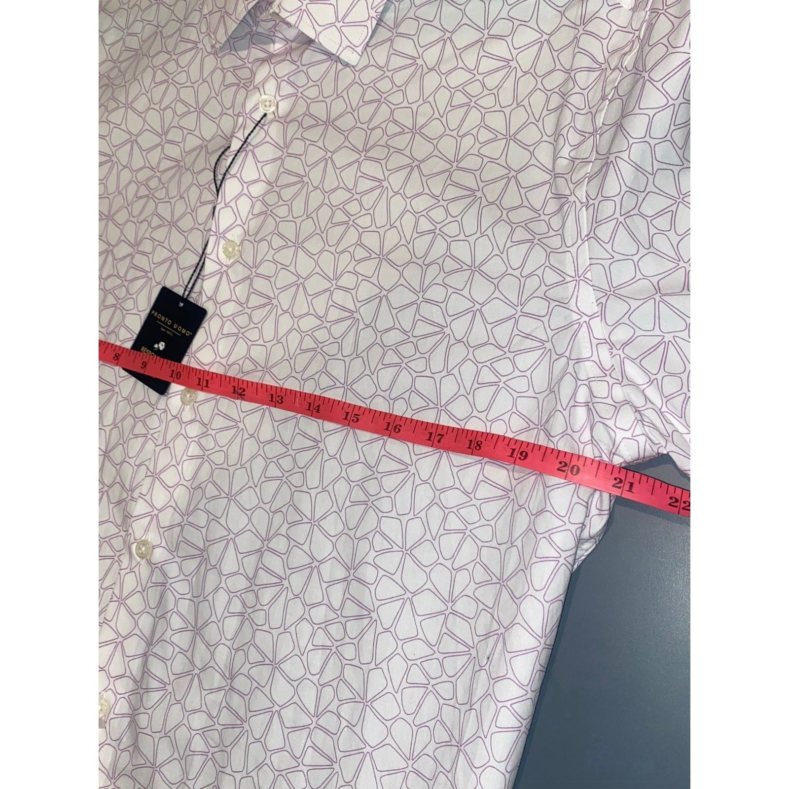 Pronto Uomo Pronto Uomo Mens NWT short sleeve Buttondown! Size US M / EU 48-50 / 2 - 7 Thumbnail